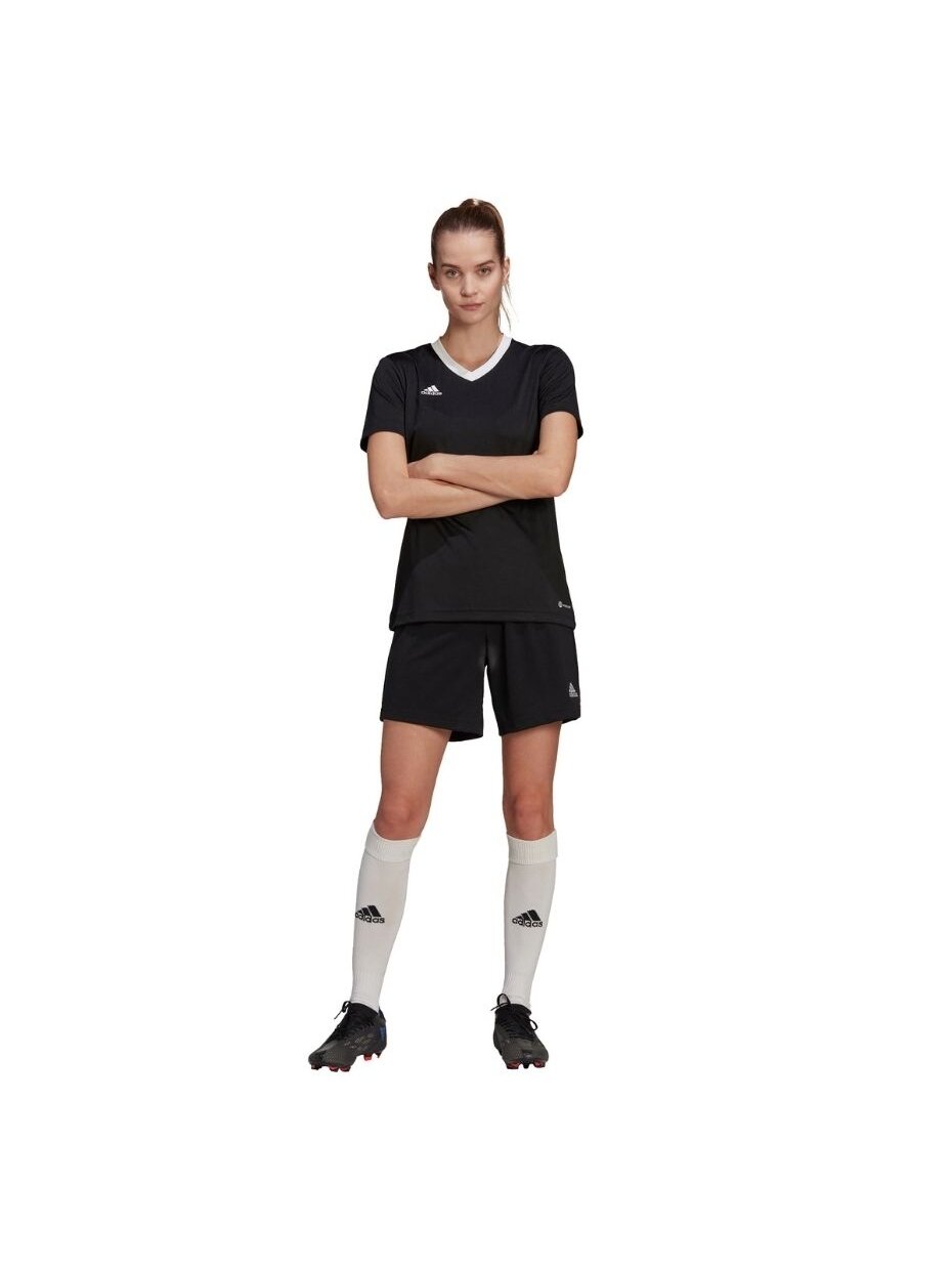 Adidas Entrada 22 Jsy moteriški marškinėliai, juodi H57572 1
