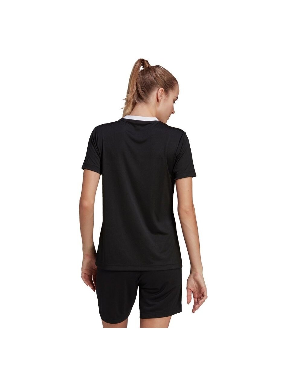 Adidas Entrada 22 Jsy moteriški marškinėliai, juodi H57572 4