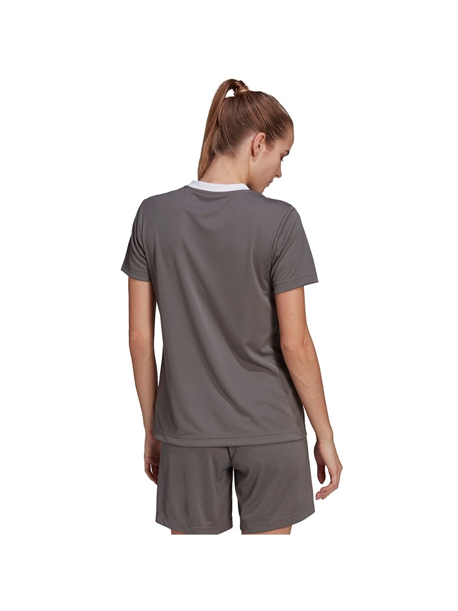 Adidas Entrada 22 Jsy moteriški marškinėliai, pilki H59848 5 Adidas Entrada 22 Jsy moteriški marškinėliai, pilki H59848 5