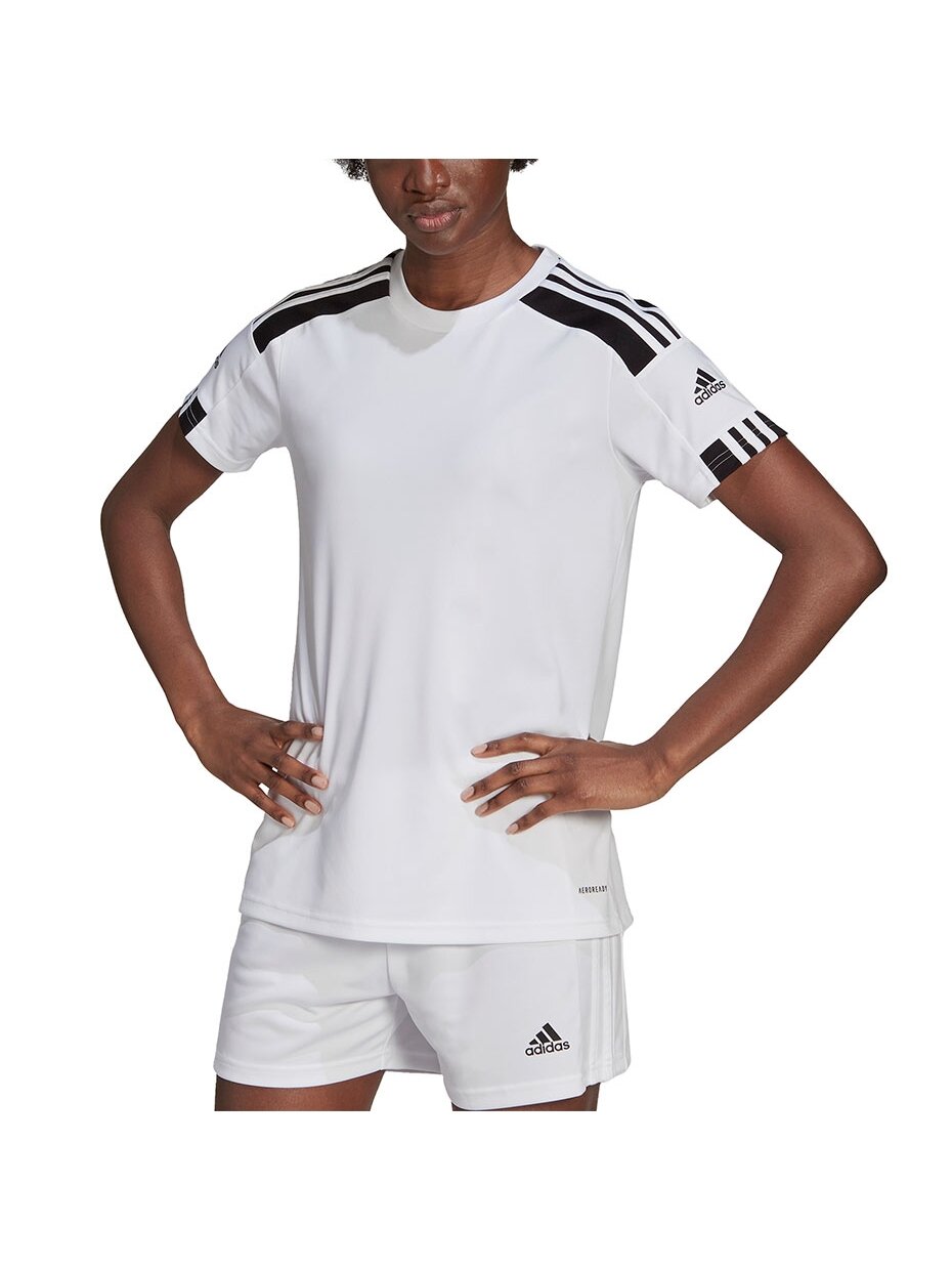 Adidas Squadra 21 moteriški marškinėliai balti GN5753 1 Adidas Squadra 21 moteriški marškinėliai balti GN5753 1