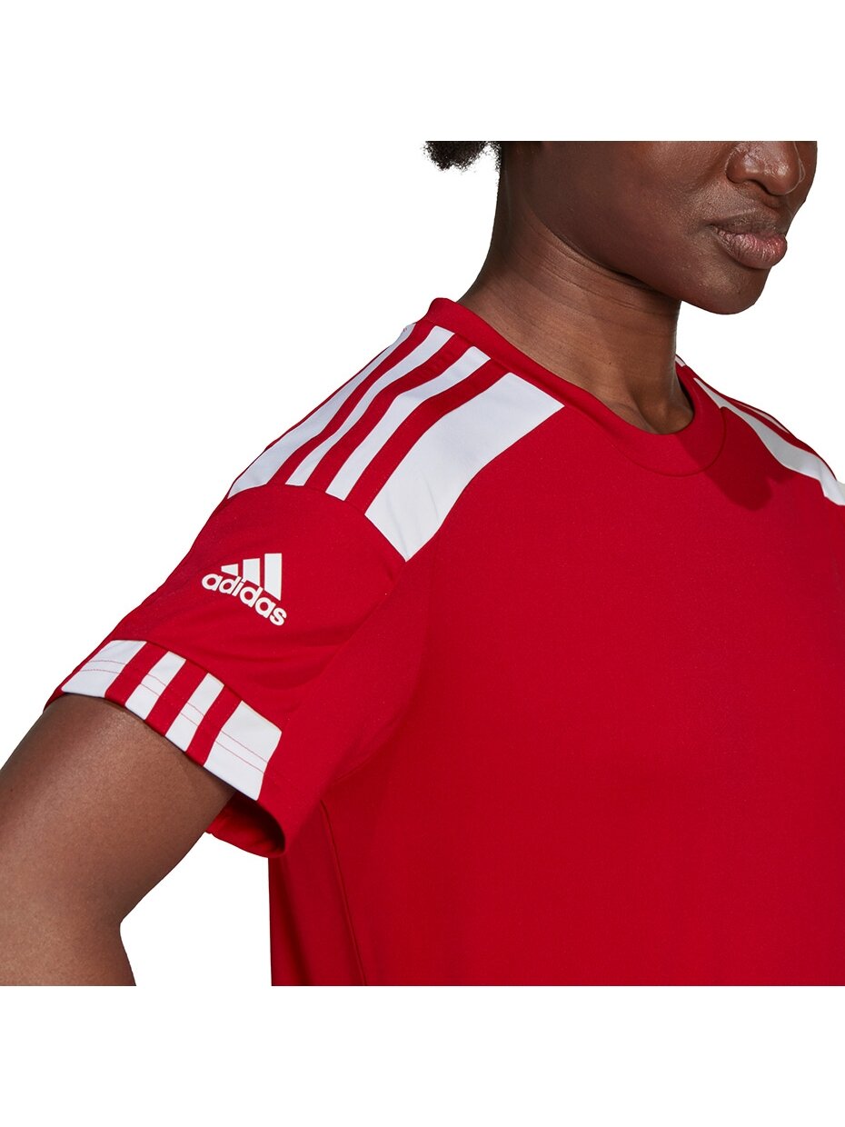 Adidas Squadra 21 Jersey moteriški marškinėliai raudoni GN5758 5 Adidas Squadra 21 Jersey moteriški marškinėliai raudoni GN5758 5