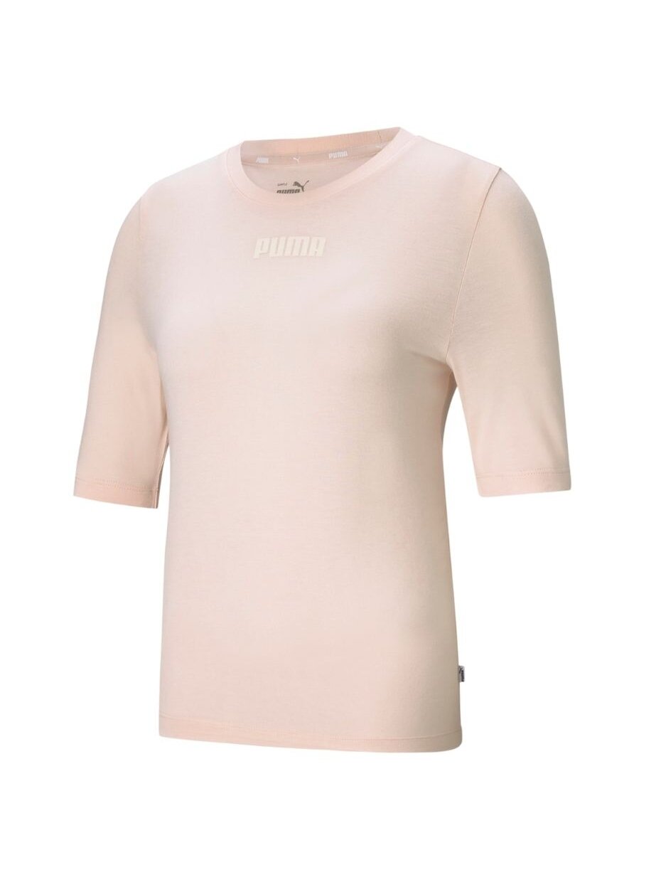 Puma Modern Basics Tee Cloud moteriški marškinėliai, rožiniai 585929 27