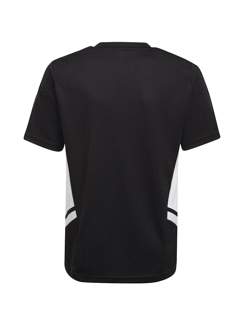 Adidas Condivo 22 Jersey vaikiški marškinėliai, juodos ir baltos spalvos HA6278 1 Adidas Condivo 22 Jersey vaikiški marškinėliai, juodos ir baltos spalvos HA6278 1