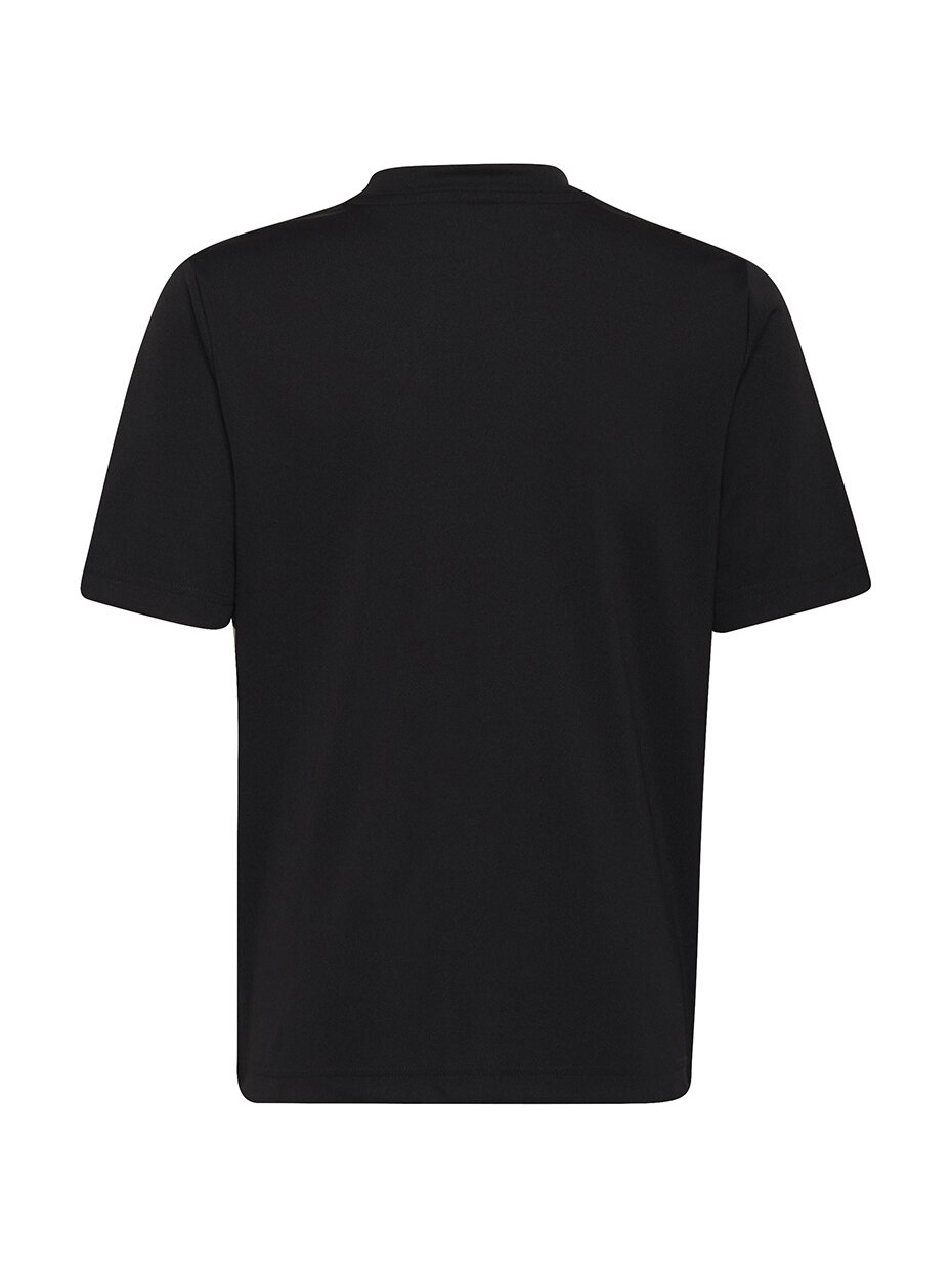 Adidas Entrada 22 Graphic Jersey vaikiški marškinėliai, juodai balti HF0123 1 Adidas Entrada 22 Graphic Jersey vaikiški marškinėliai, juodai balti HF0123 1