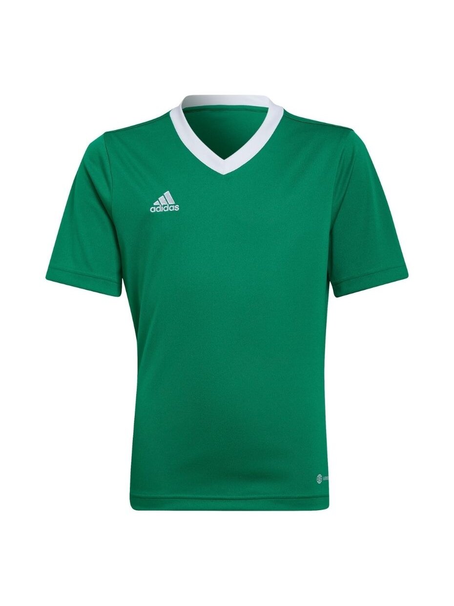 Adidas Entrada 22 Jersey vaikiški marškinėliai, žali HI2126 Adidas Entrada 22 Jersey vaikiški marškinėliai, žali HI2126