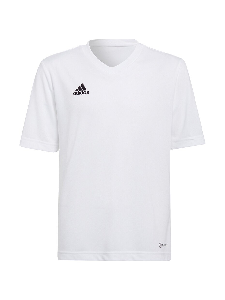 Adidas Entrada 22 Jsy vaikiški marškinėliai, balti HC5054 Adidas Entrada 22 Jsy vaikiški marškinėliai, balti HC5054