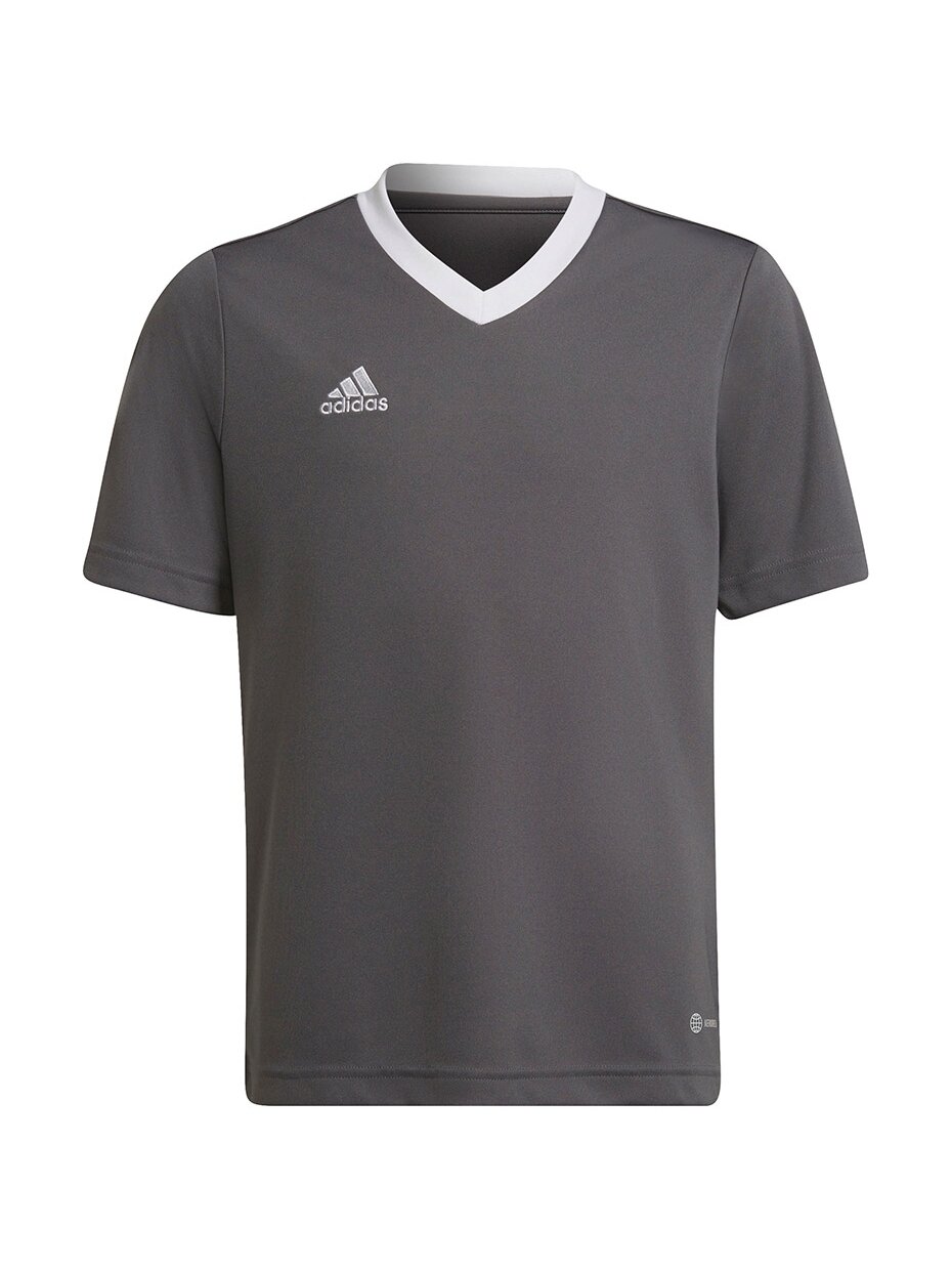 Adidas Entrada 22 Jsy vaikiški marškinėliai, pilki H57499 Adidas Entrada 22 Jsy vaikiški marškinėliai, pilki H57499