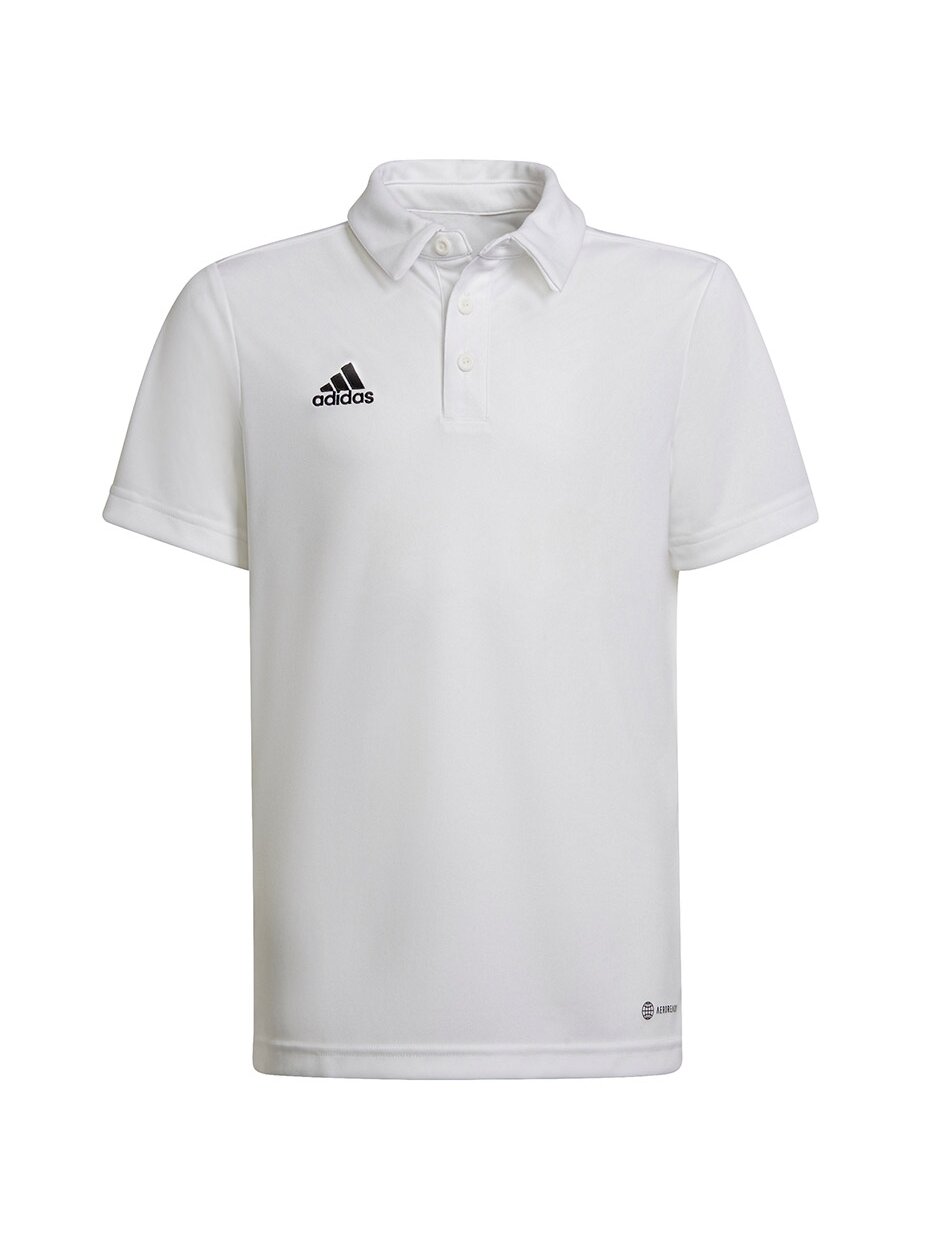 Adidas Entrada 22 Polo vaikiški marškinėliai, balti HC5059 Adidas Entrada 22 Polo vaikiški marškinėliai, balti HC5059