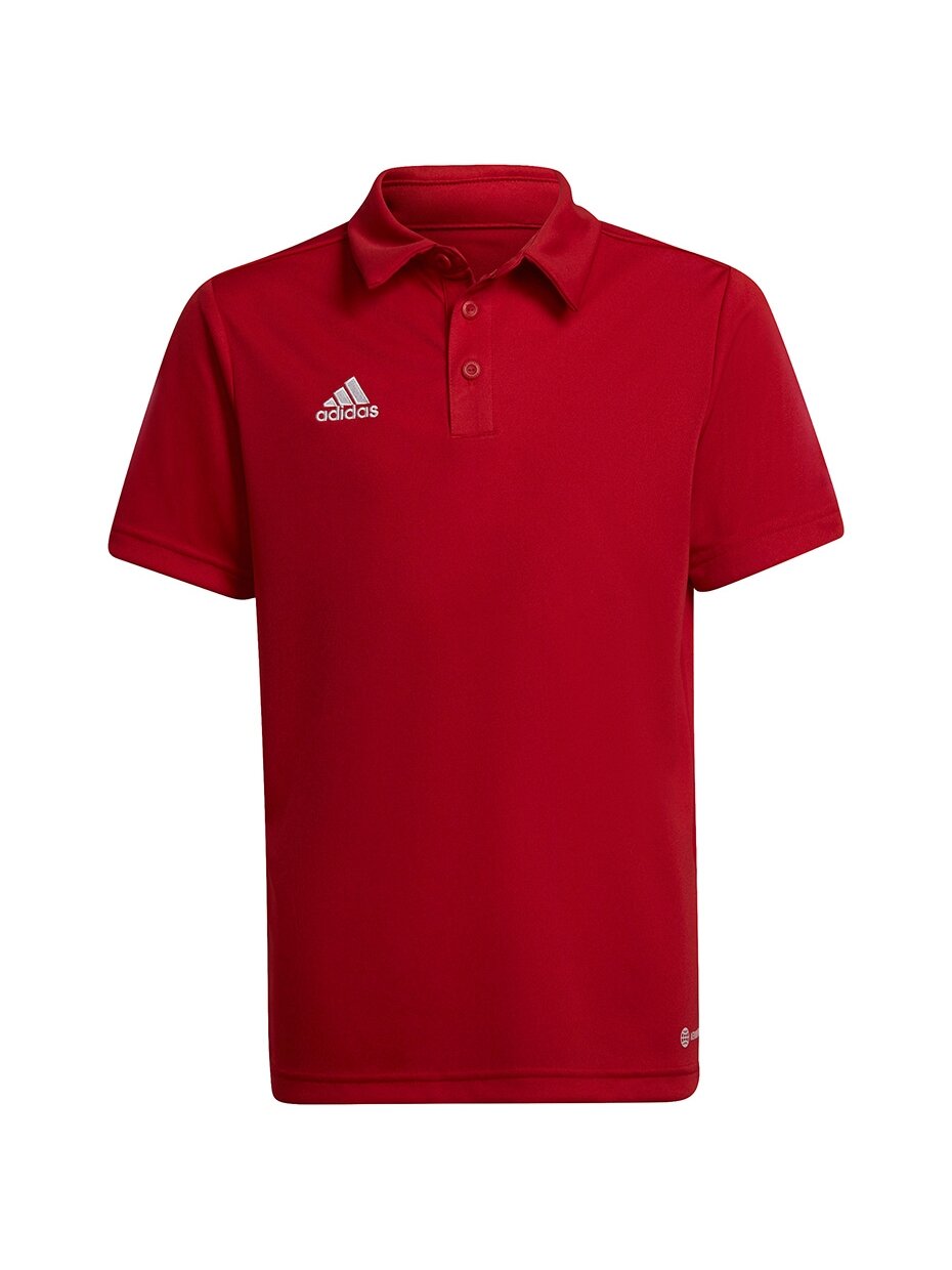 Adidas Entrada 22 Polo vaikiški marškinėliai, raudoni H57495 Adidas Entrada 22 Polo vaikiški marškinėliai, raudoni H57495