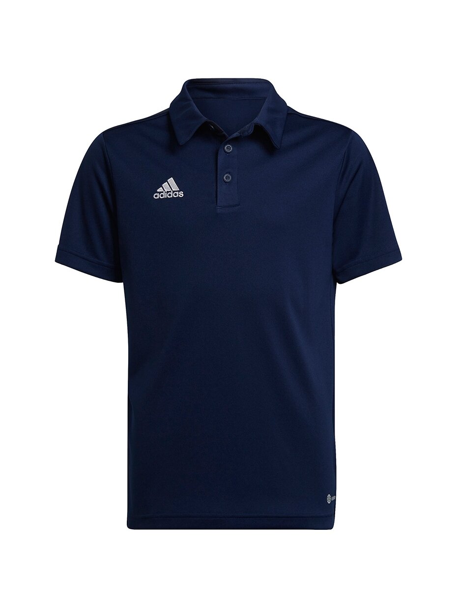 Adidas Entrada 22 Polo vaikiški marškinėliai, tamsiai mėlyni H57493 Adidas Entrada 22 Polo vaikiški marškinėliai, tamsiai mėlyni H57493