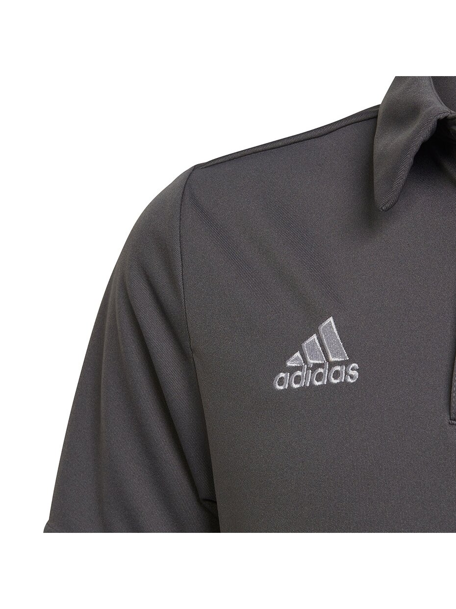 Adidas Entrada 22 Polo vaikiški marškinėliai, pilki H57485 2 Adidas Entrada 22 Polo vaikiški marškinėliai, pilki H57485 2