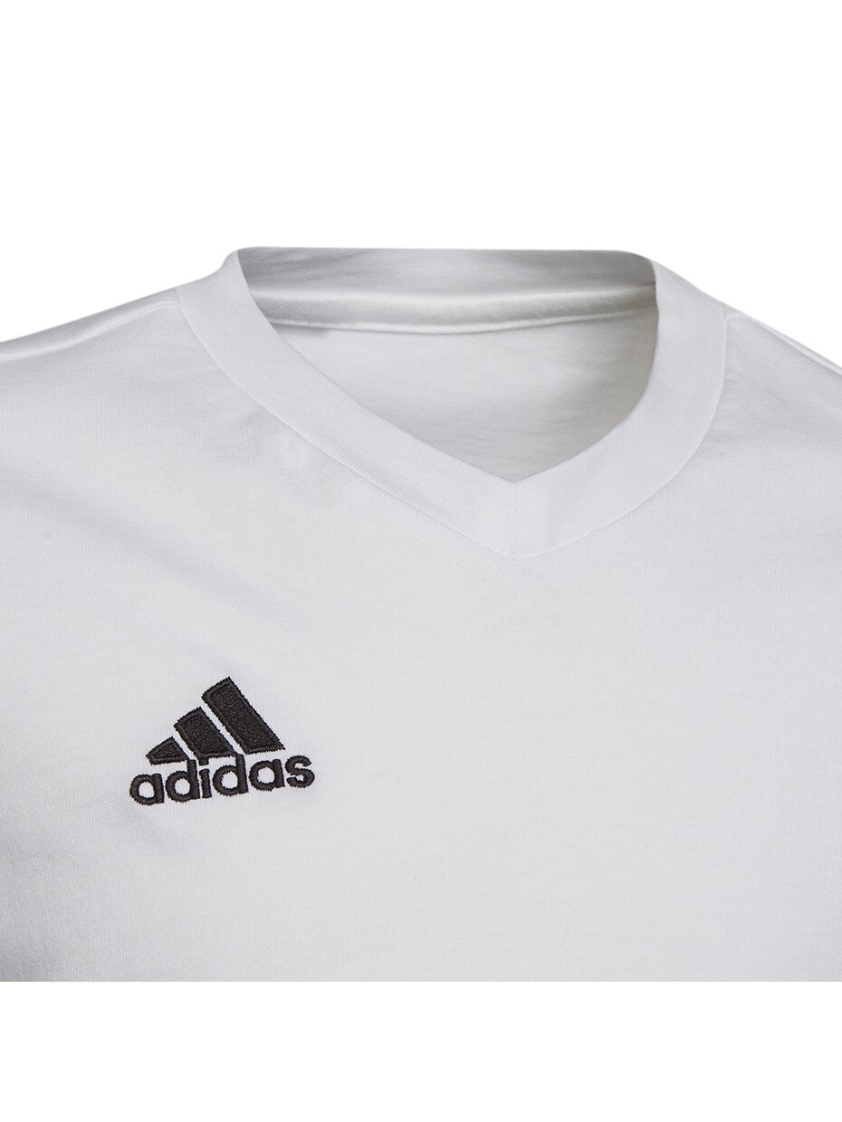 Adidas Entrada 22 Tee vaikiški marškinėliai, balti HC0447 2 Adidas Entrada 22 Tee vaikiški marškinėliai, balti HC0447 2