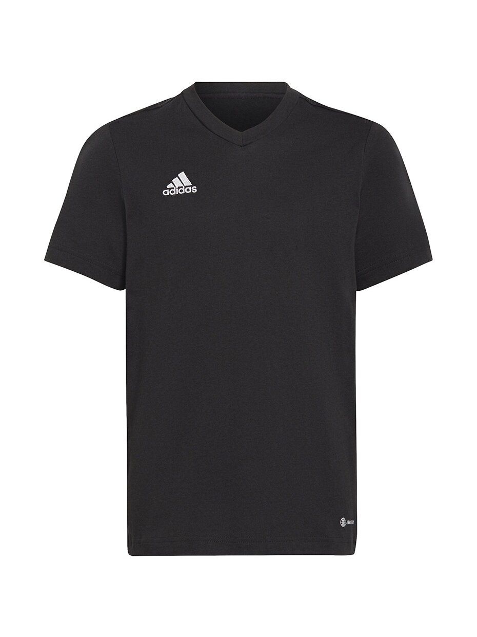 Adidas Entrada 22 Tee vaikiški marškinėliai, juodi HC0443 Adidas Entrada 22 Tee vaikiški marškinėliai, juodi HC0443