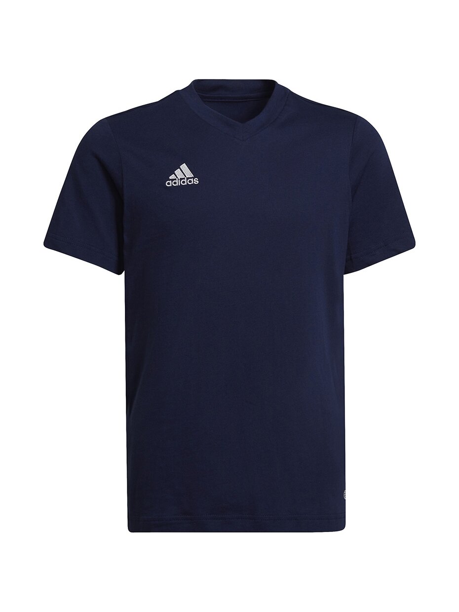Adidas Entrada 22 Tee vaikiški marškinėliai, tamsiai mėlyni HC0445 Adidas Entrada 22 Tee vaikiški marškinėliai, tamsiai mėlyni HC0445