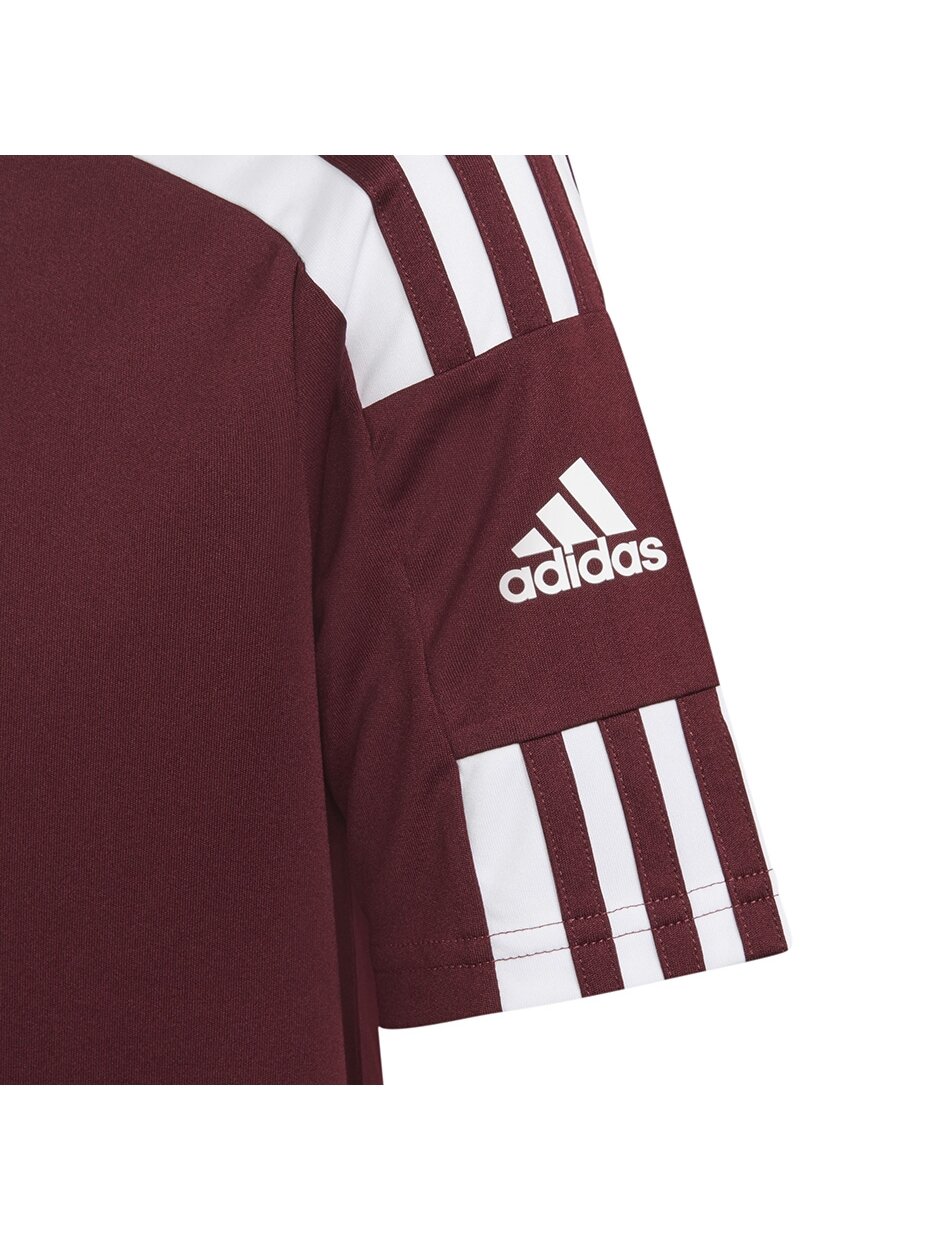Adidas Squadra 21 Jersey Jaunimo marškinėliai, bordo GN8090 2 Adidas Squadra 21 Jersey Jaunimo marškinėliai, bordo GN8090 2
