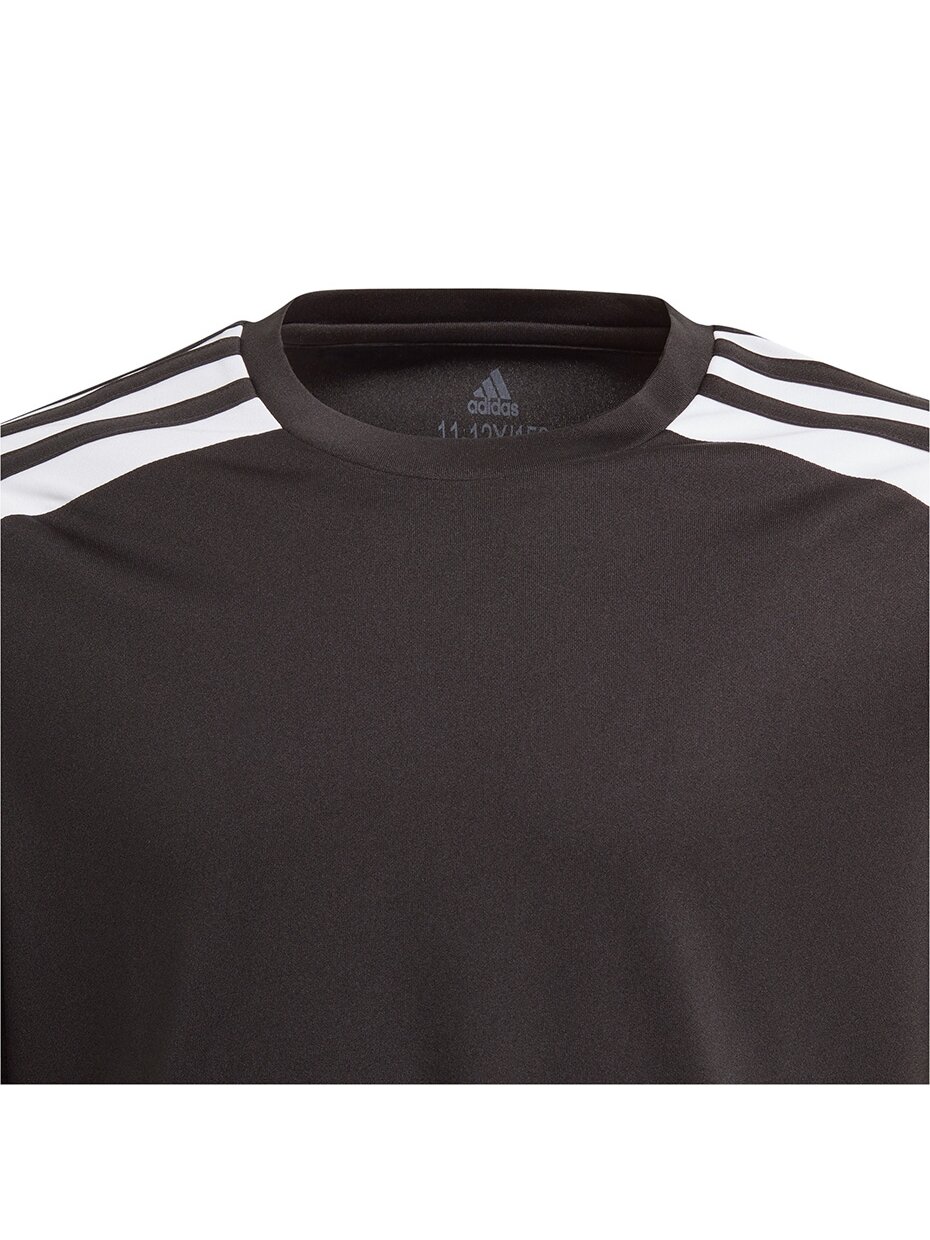 Adidas Squadra 21 Jersey Jaunimo marškinėliai, juodi GN5739 2 Adidas Squadra 21 Jersey Jaunimo marškinėliai, juodi GN5739 2