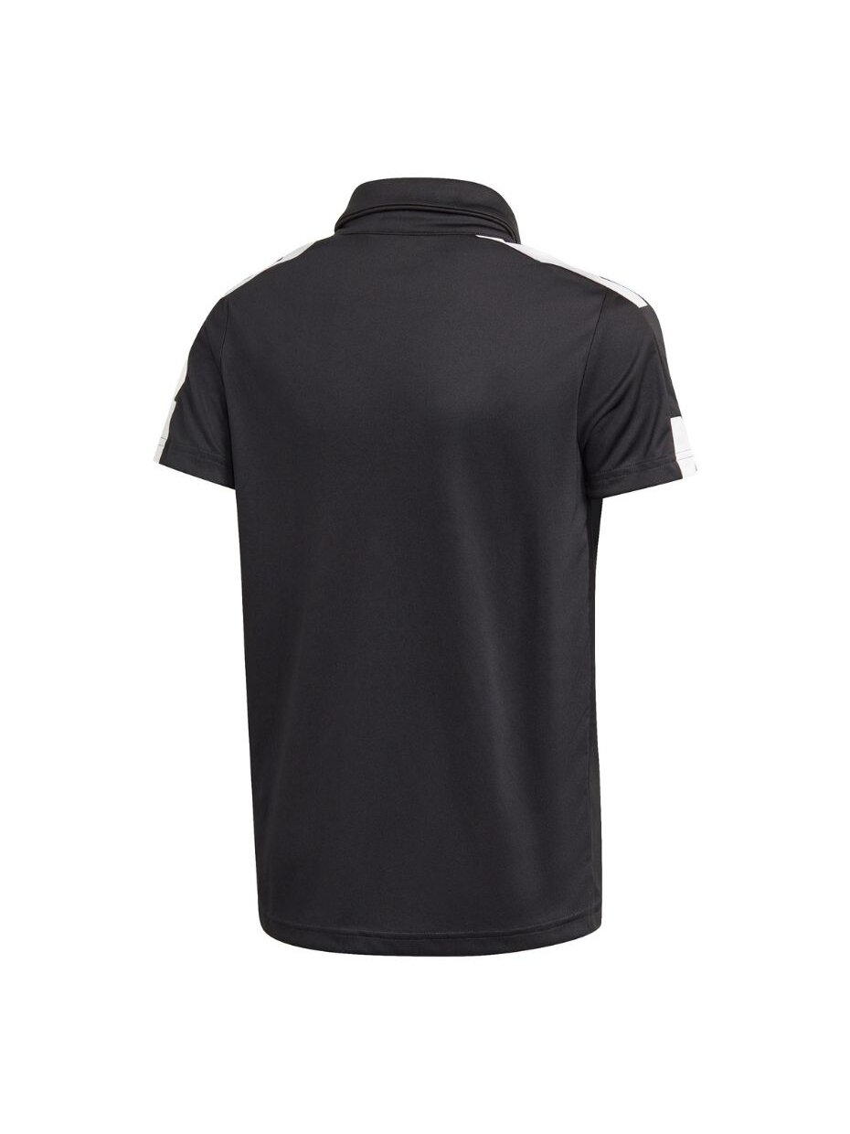 Adidas Squadra 21 Polo vaikiški marškinėliai, juodi GK9558 1 Adidas Squadra 21 Polo vaikiški marškinėliai, juodi GK9558 1