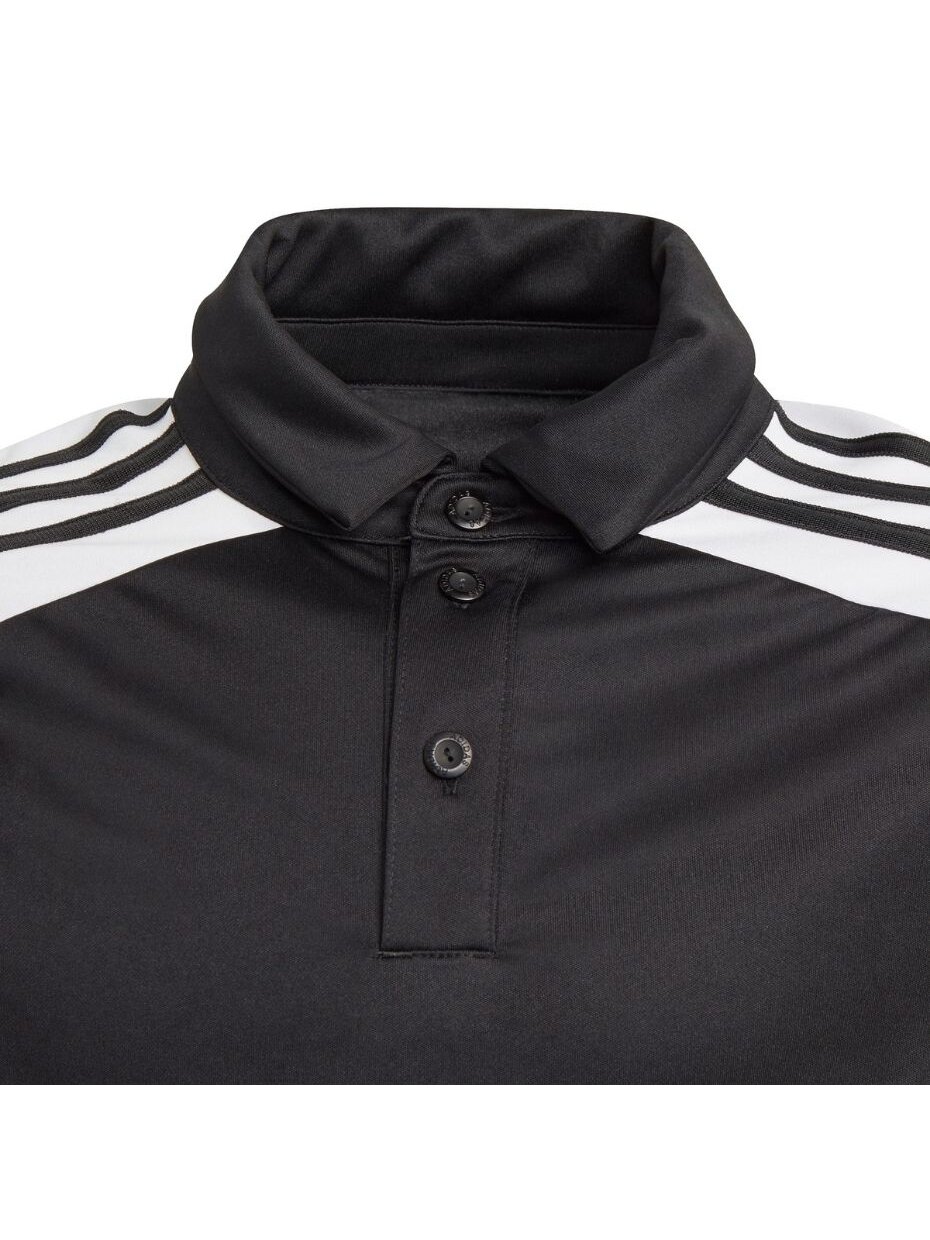 Adidas Squadra 21 Polo vaikiški marškinėliai, juodi GK9558 2 Adidas Squadra 21 Polo vaikiški marškinėliai, juodi GK9558 2