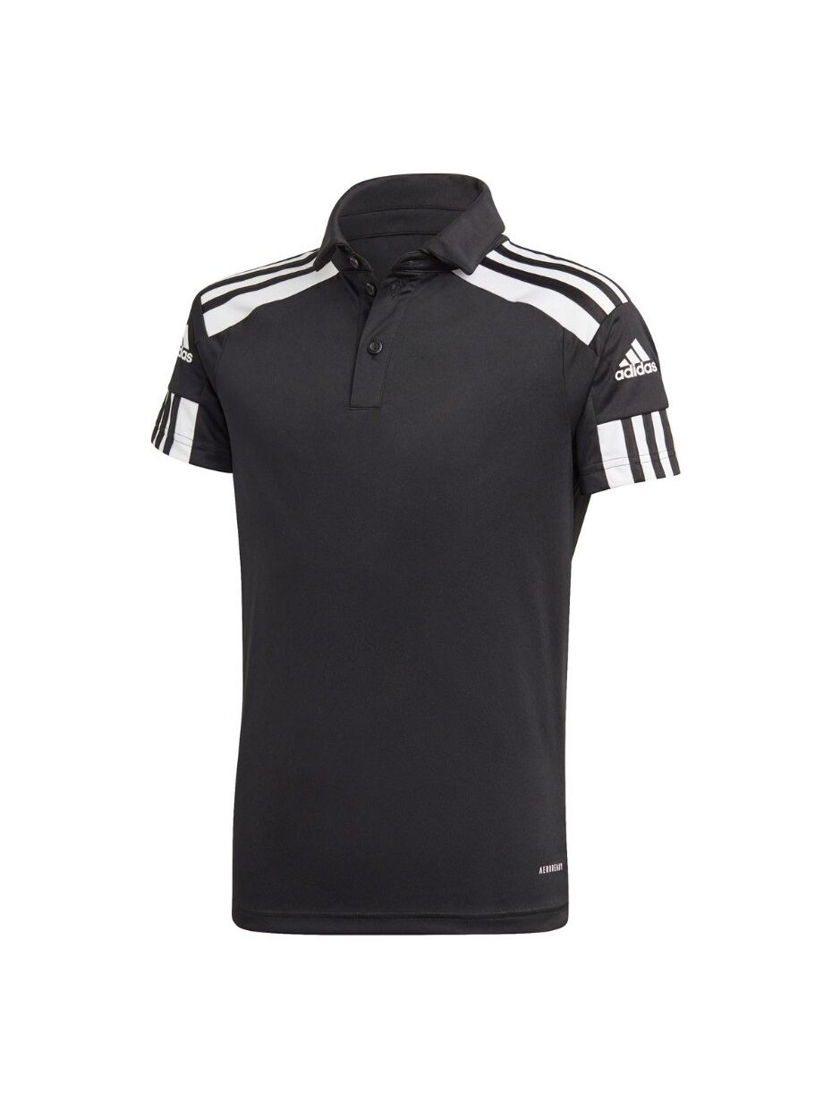 Adidas Squadra 21 Polo vaikiški marškinėliai, juodi GK9558
