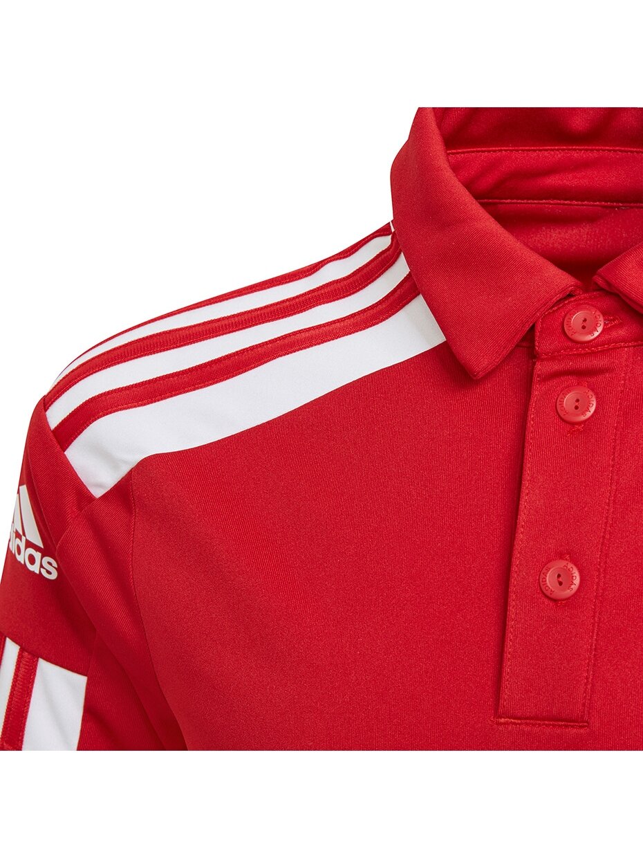 Adidas Squadra 21 Polo vaikiški marškinėliai, raudoni GP6423 2 Adidas Squadra 21 Polo vaikiški marškinėliai, raudoni GP6423 2