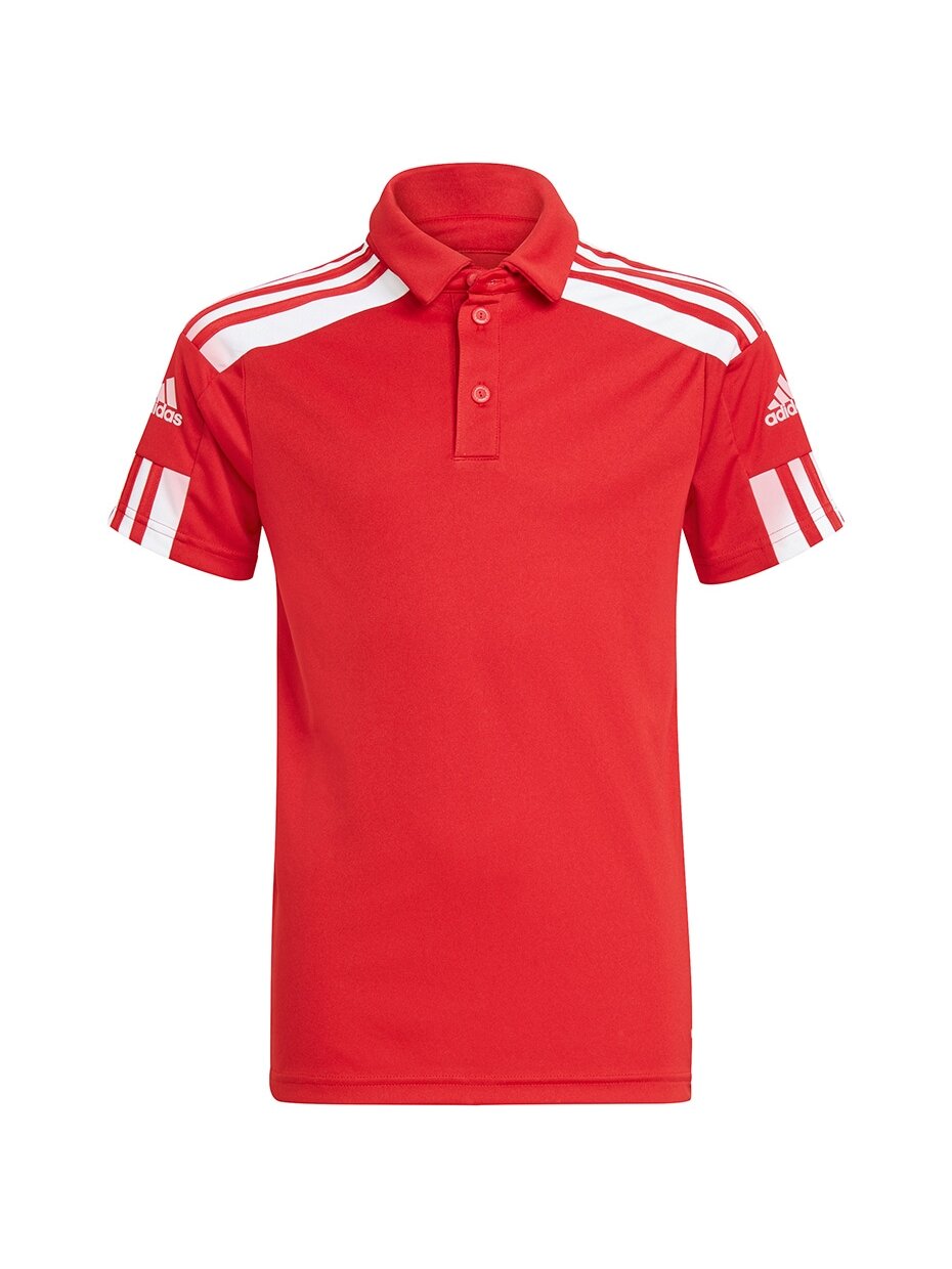 Adidas Squadra 21 Polo vaikiški marškinėliai, raudoni GP6423 Adidas Squadra 21 Polo vaikiški marškinėliai, raudoni GP6423
