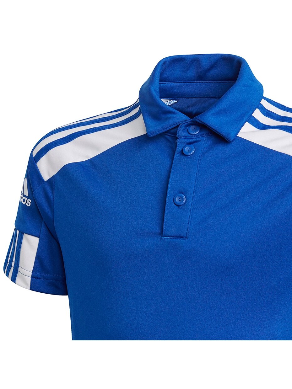 Adidas Squadra 21 Polo vaikiški marškinėliai, mėlyni GP6425 4 Adidas Squadra 21 Polo vaikiški marškinėliai, mėlyni GP6425 4