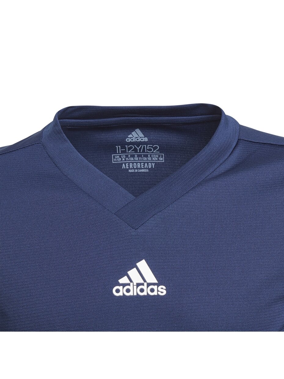 Adidas Team Base Tee vaikiški marškinėliai, tamsiai mėlyni GN5712 2 Adidas Team Base Tee vaikiški marškinėliai, tamsiai mėlyni GN5712 2