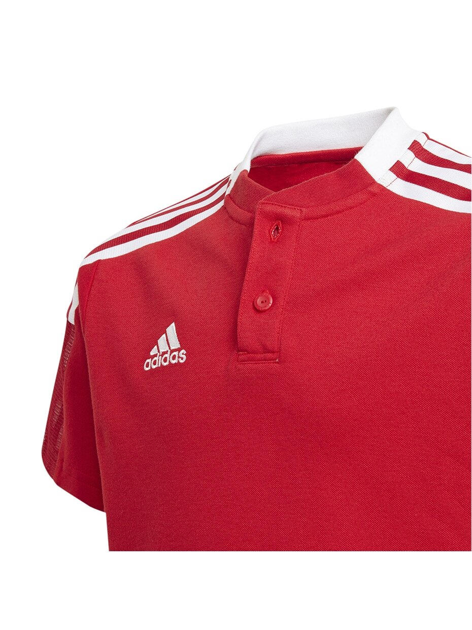 Adidas Tiro 21 Polo vaikiški marškinėliai raudoni GM7346 3