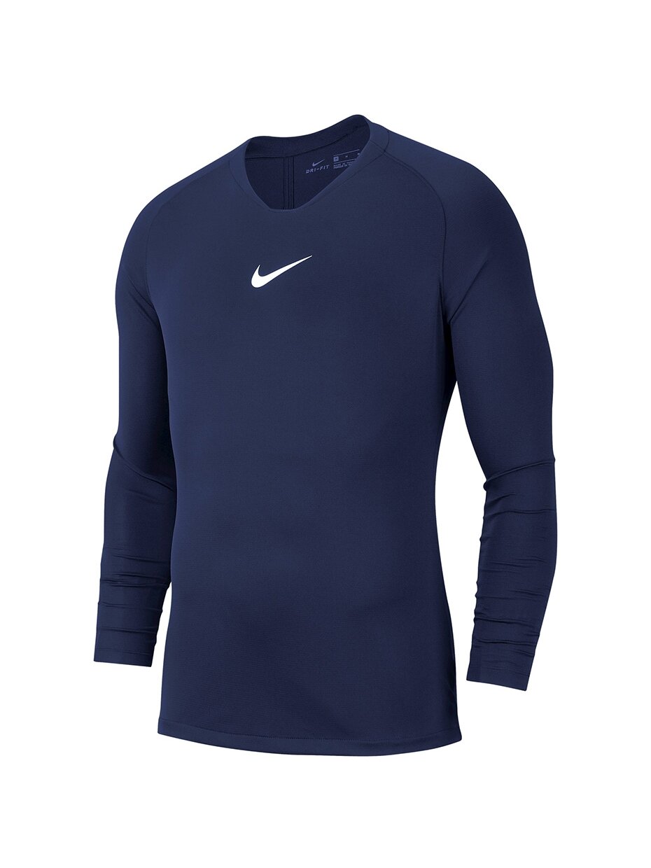 Nike Dry Park First Layer JSY LS Junior vaikiški marškinėliai, tamsiai mėlyni AV2611 410 Nike Dry Park First Layer JSY LS Junior vaikiški marškinėliai, tamsiai mėlyni AV2611 410