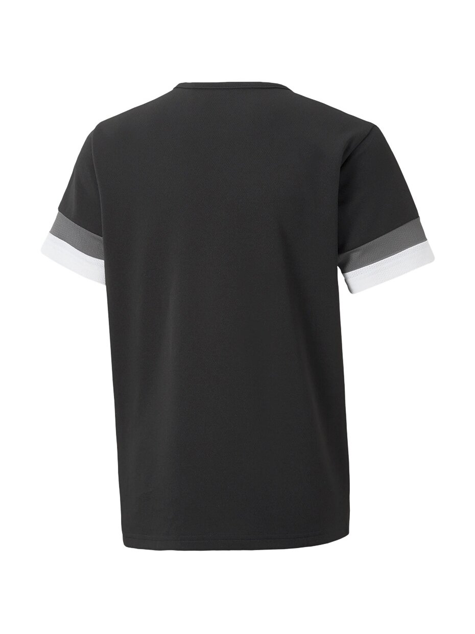 Puma teamRISE Jersey Jr vaikiški marškinėliai juodi 704938 03 1 Puma teamRISE Jersey Jr vaikiški marškinėliai juodi 704938 03 1