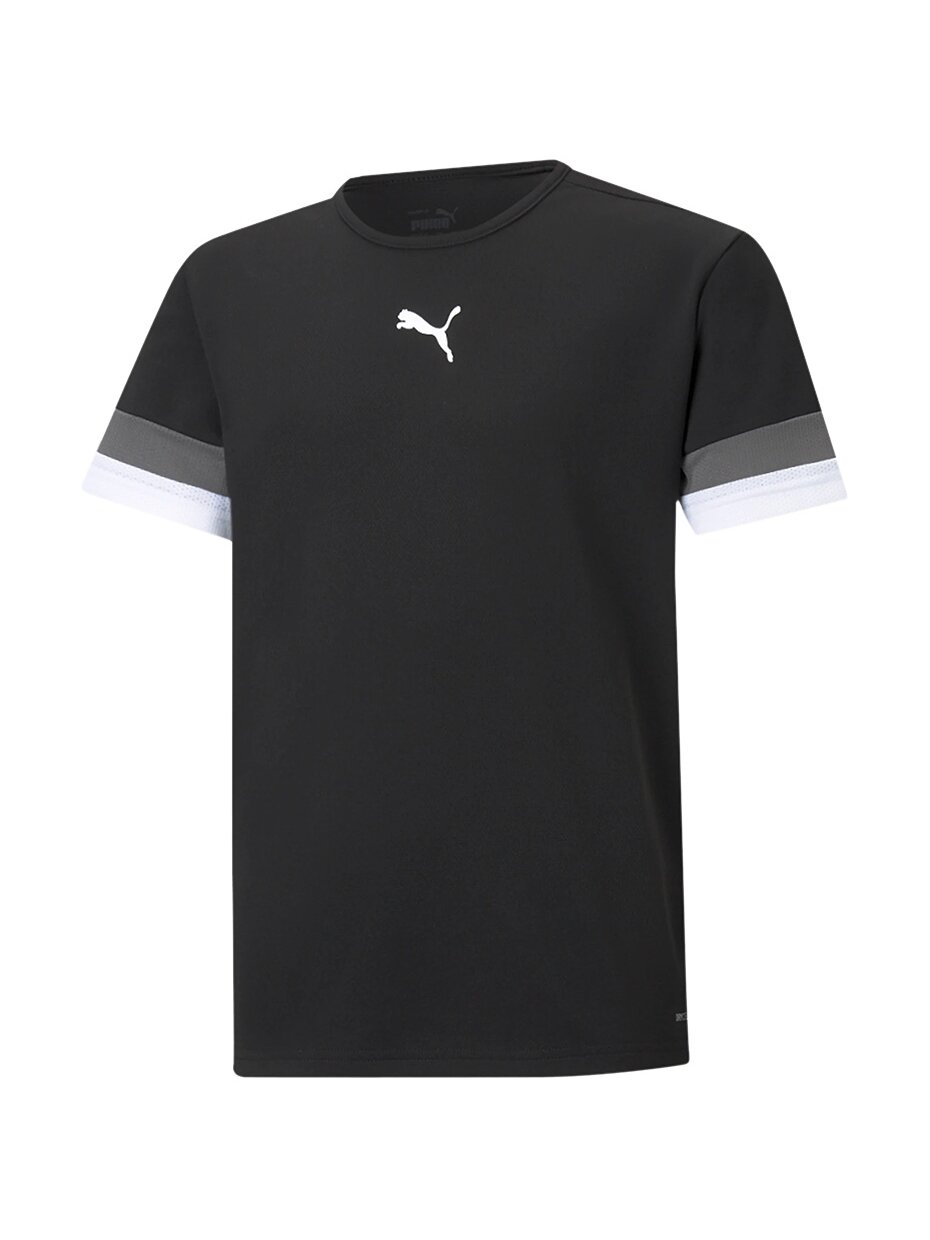 Puma teamRISE Jersey Jr vaikiški marškinėliai juodi 704938 03