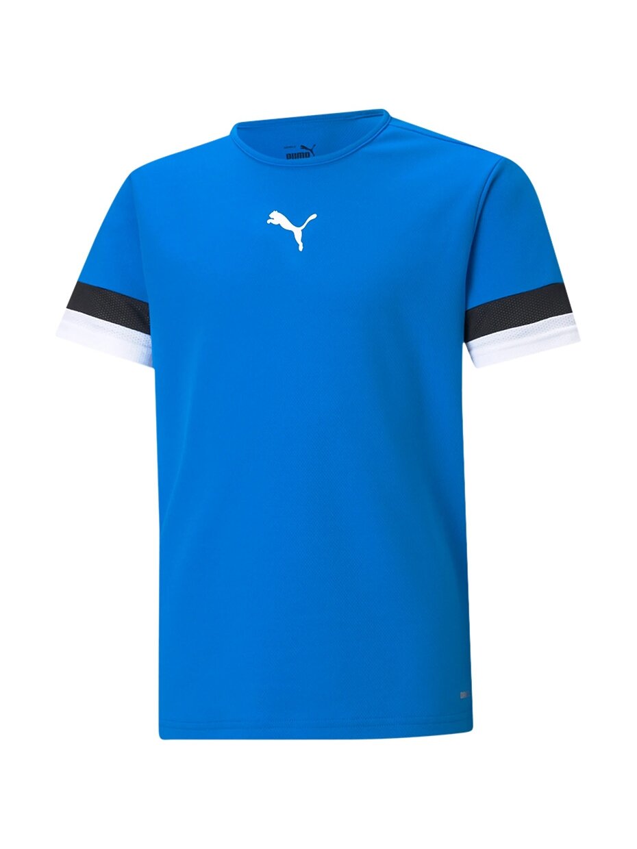 Puma teamRISE Jersey Jr vaikiški marškinėliai mėlyni 704938 02 Puma teamRISE Jersey Jr vaikiški marškinėliai mėlyni 704938 02