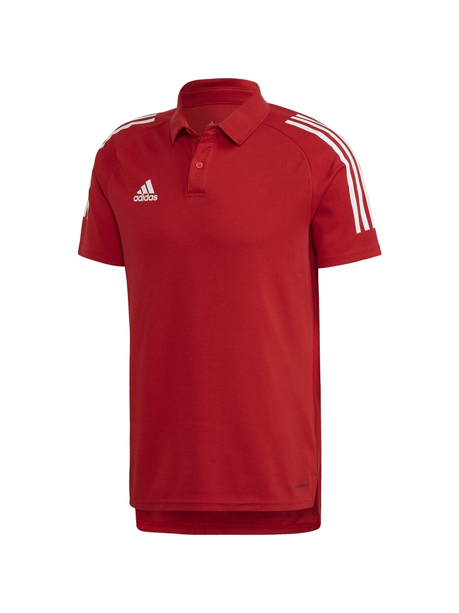 Vyriški marškinėliai adidas Condivo 20 Polo raudonos ir baltos spalvos ED9235