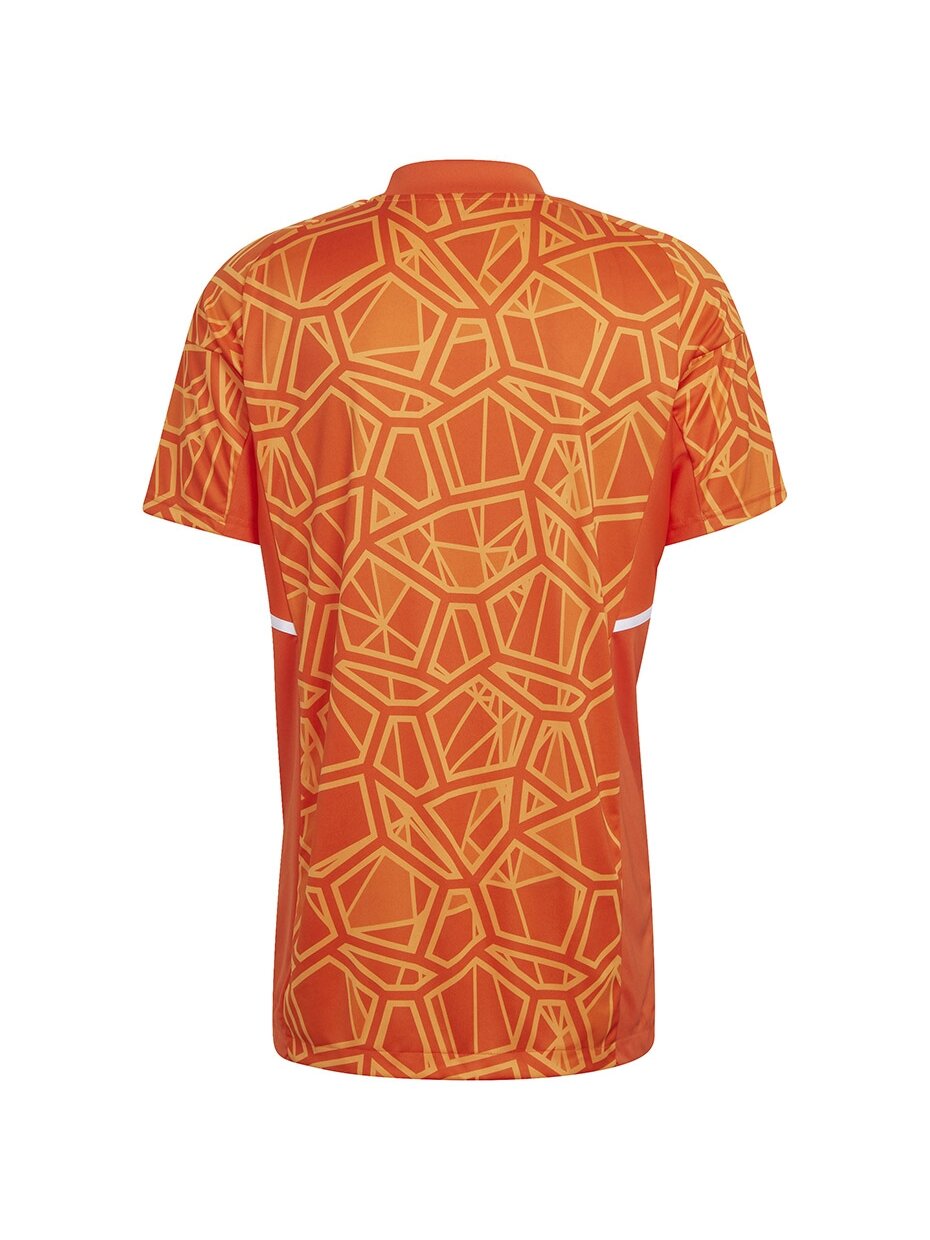 „Adidas Condivo 22“ vartininko marškinėliai trumpomis rankovėmis, oranžiniai marškinėliai HB1621 1 „Adidas Condivo 22“ vartininko marškinėliai trumpomis rankovėmis, oranžiniai marškinėliai HB1621 1