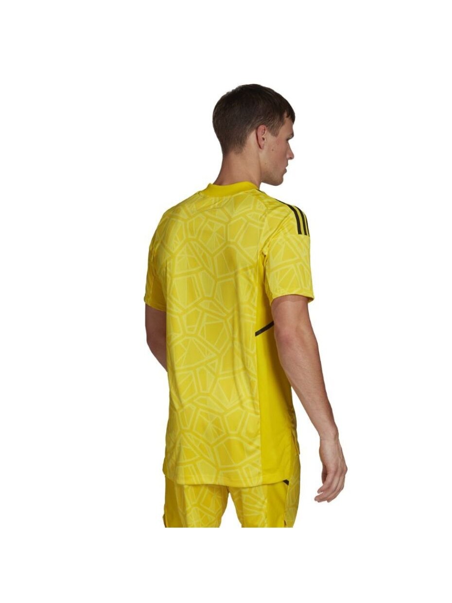 Adidas Condivo 22 Vartininko megztinis trumpomis rankovėmis vyriški marškinėliai, geltoni HF0138 3 Adidas Condivo 22 Vartininko megztinis trumpomis rankovėmis vyriški marškinėliai, geltoni HF0138 3