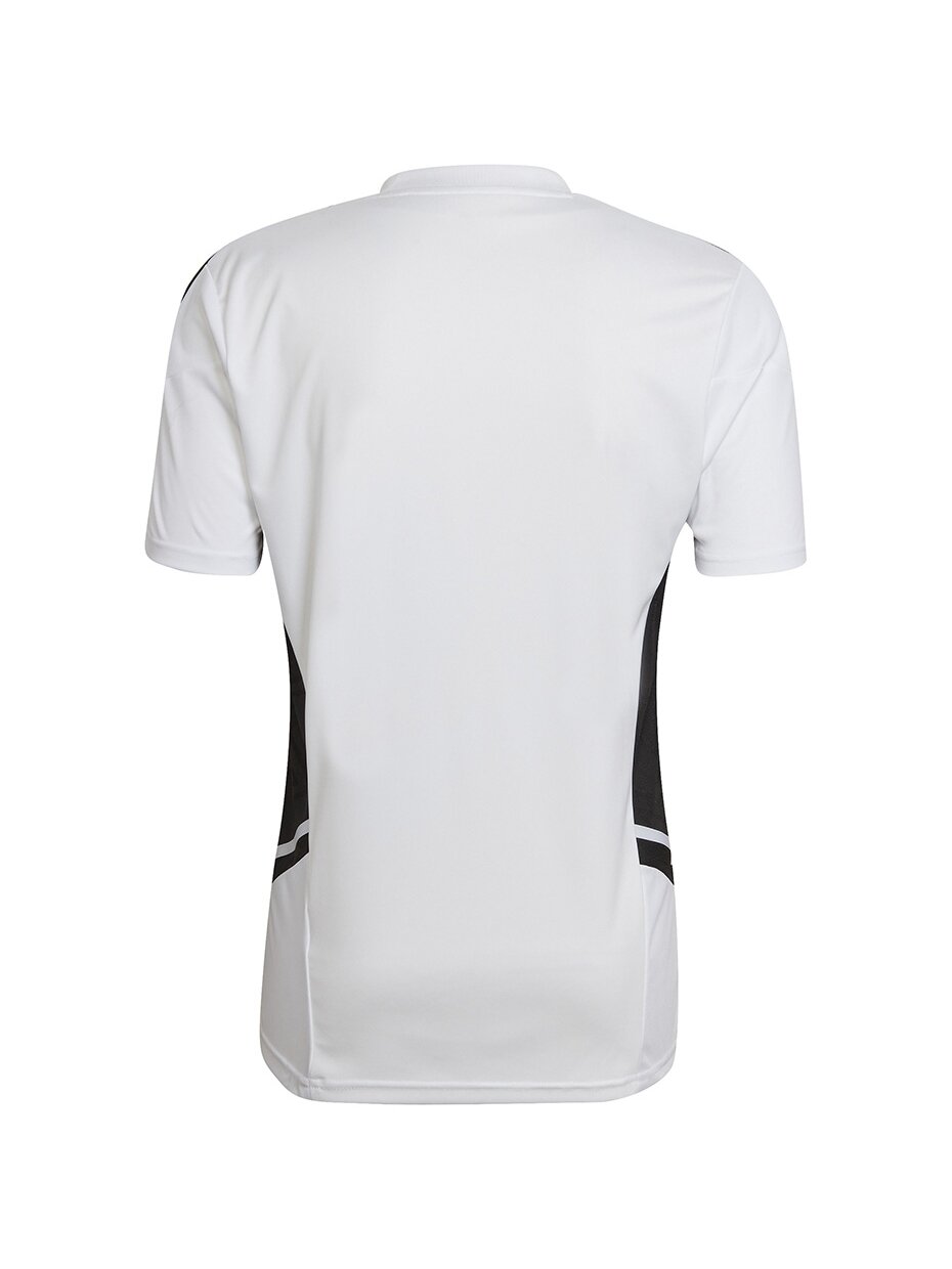 Vyriški marškinėliai Adidas Condivo 22 Jersey V formos iškirptė balta ir juoda HA6290 1 Vyriški marškinėliai Adidas Condivo 22 Jersey V formos iškirptė balta ir juoda HA6290 1