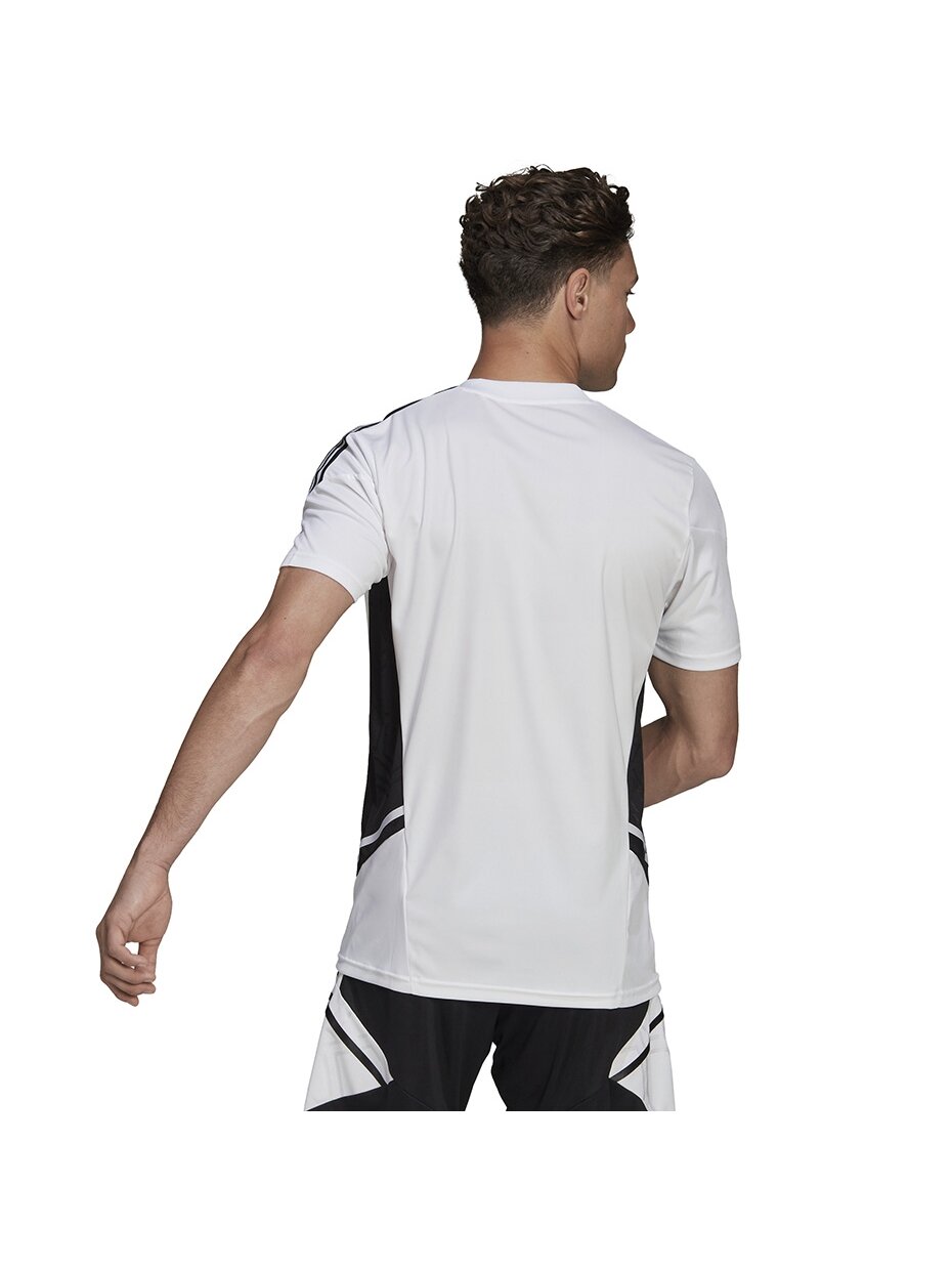 Vyriški marškinėliai Adidas Condivo 22 Jersey V formos iškirptė balta ir juoda HA6290 3 Vyriški marškinėliai Adidas Condivo 22 Jersey V formos iškirptė balta ir juoda HA6290 3