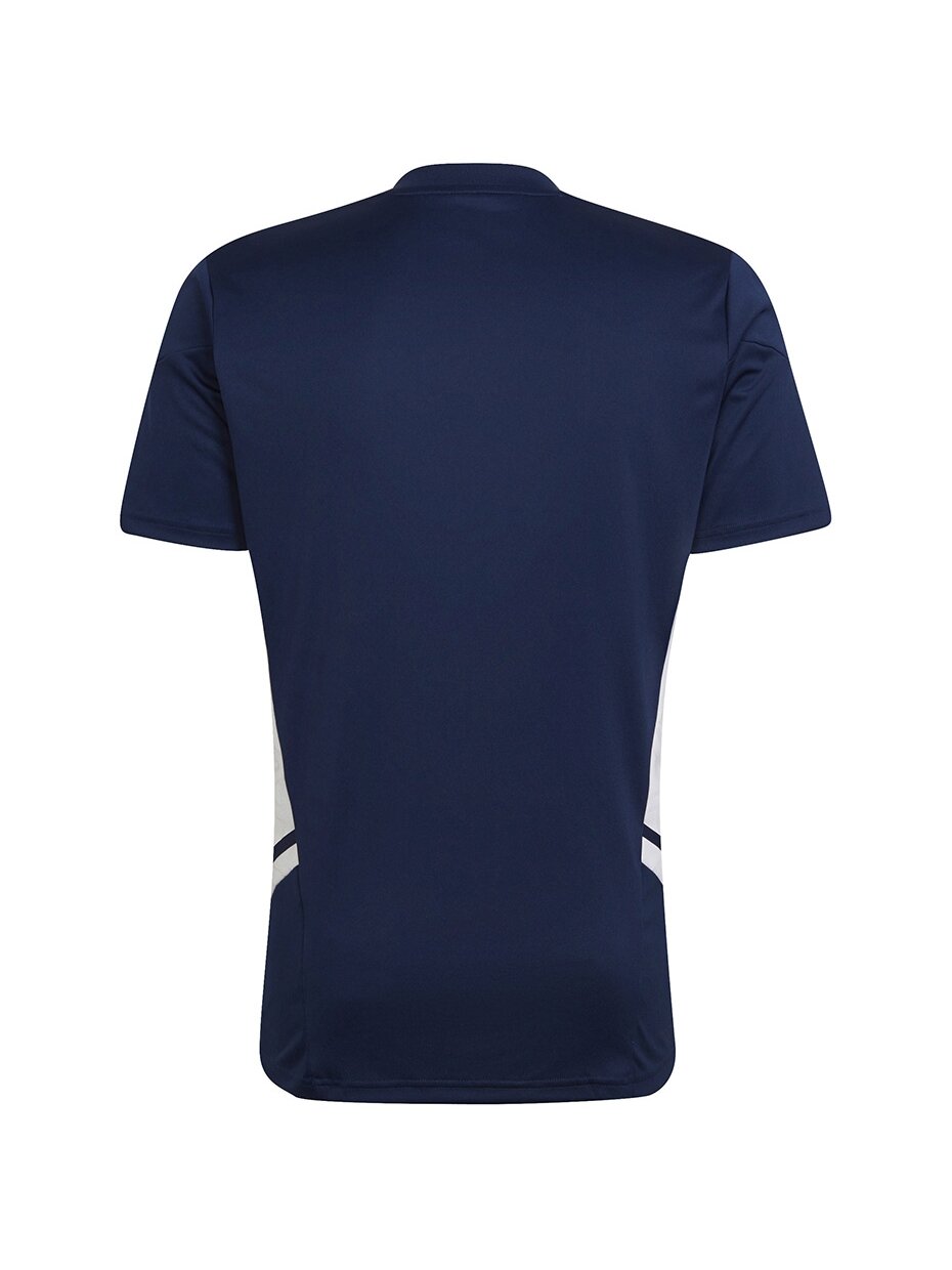 Vyriški marškinėliai Adidas Condivo 22 Jersey V formos iškirptė tamsiai mėlyna ir balta HA6291 1