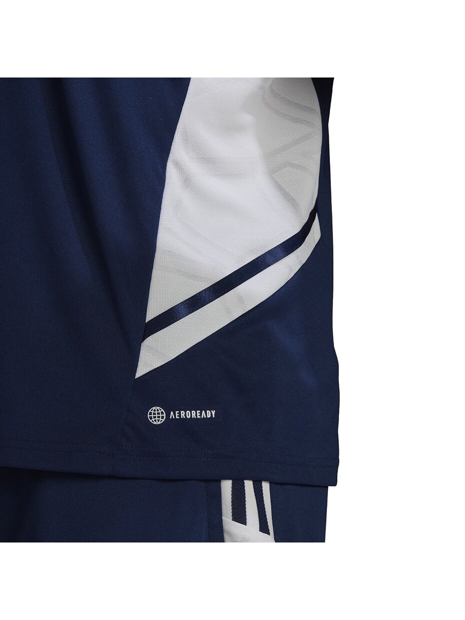 Vyriški marškinėliai Adidas Condivo 22 Jersey V formos iškirptė tamsiai mėlyna ir balta HA6291 5