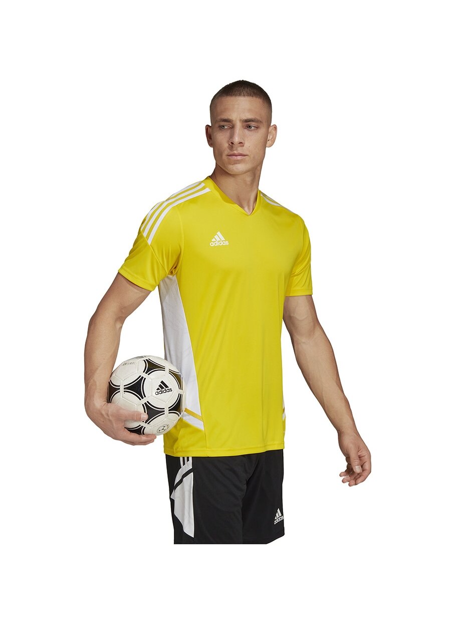 Vyriški marškinėliai Adidas Condivo 22 Jersey, geltoni HD2267 2 Vyriški marškinėliai Adidas Condivo 22 Jersey, geltoni HD2267 2