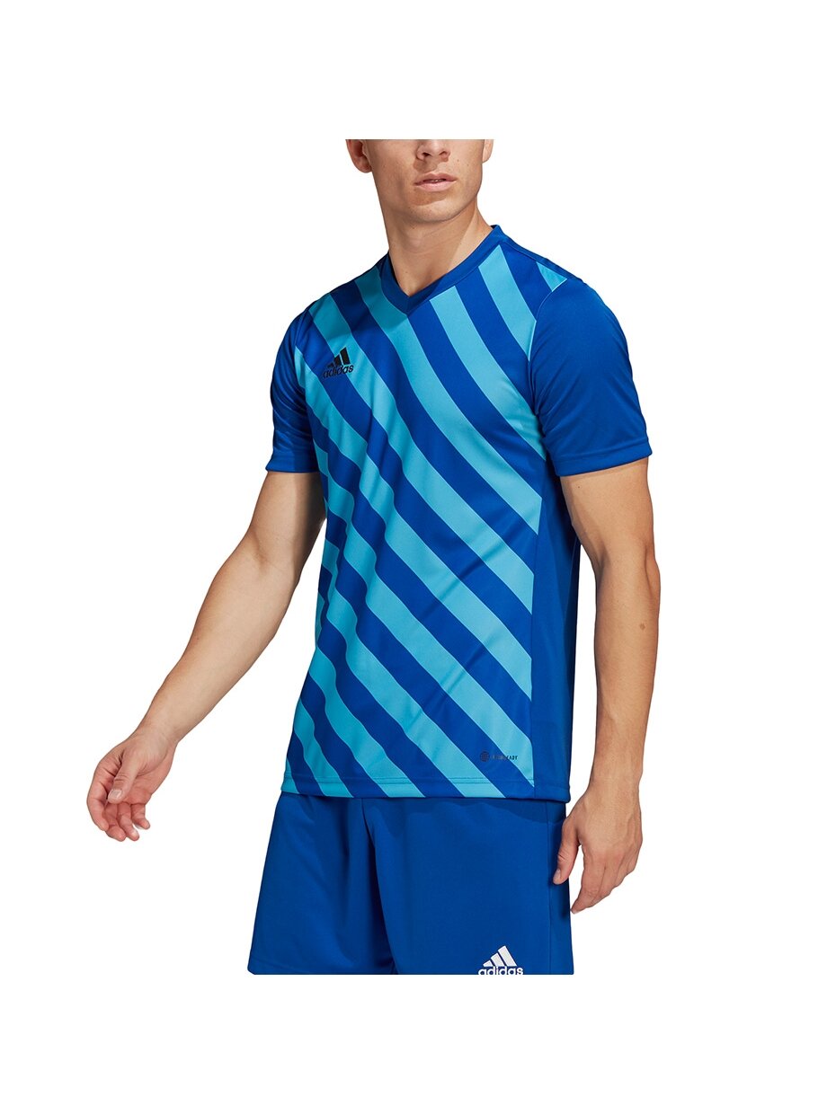 Vyriški marškinėliai Adidas Entrada 22 Graphic Jersey mėlyna-mėlyna HF0116 Vyriški marškinėliai Adidas Entrada 22 Graphic Jersey mėlyna-mėlyna HF0116