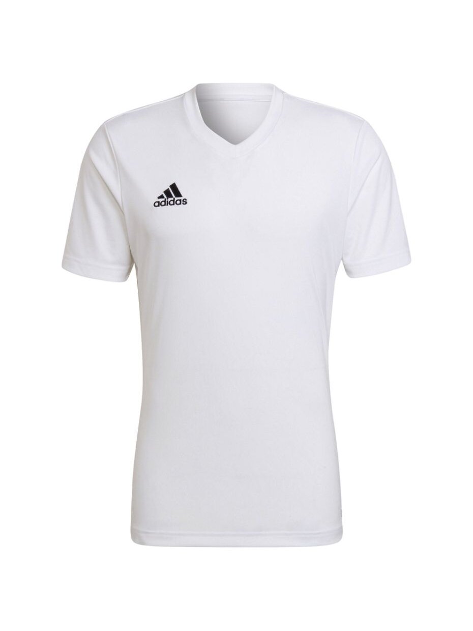 Vyriški marškinėliai Adidas Entrada 22 Jersey, balti HC5071 1 Vyriški marškinėliai Adidas Entrada 22 Jersey, balti HC5071 1