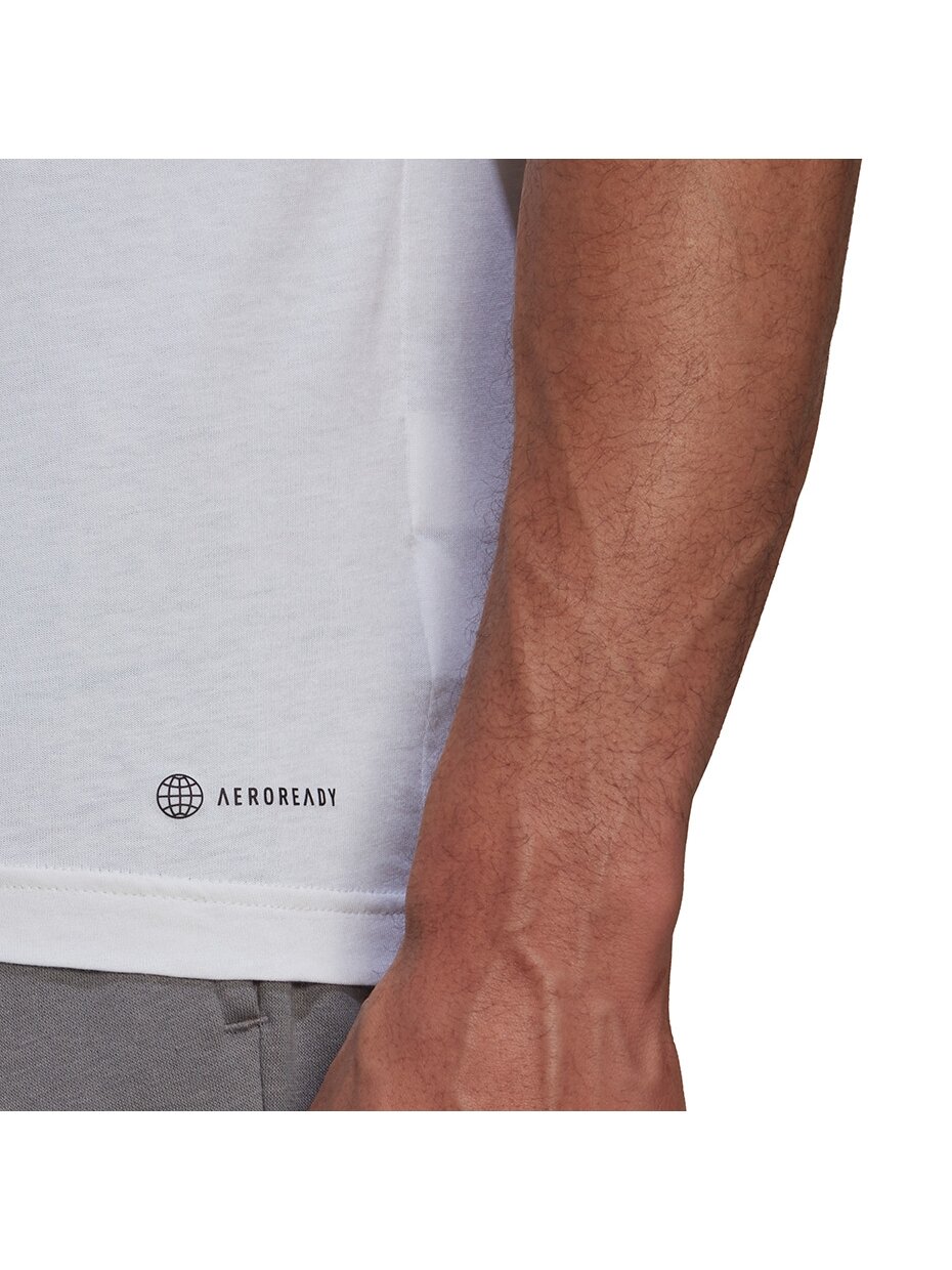 Adidas Entrada 22 Tee vyriški marškinėliai, balti HC0452 4