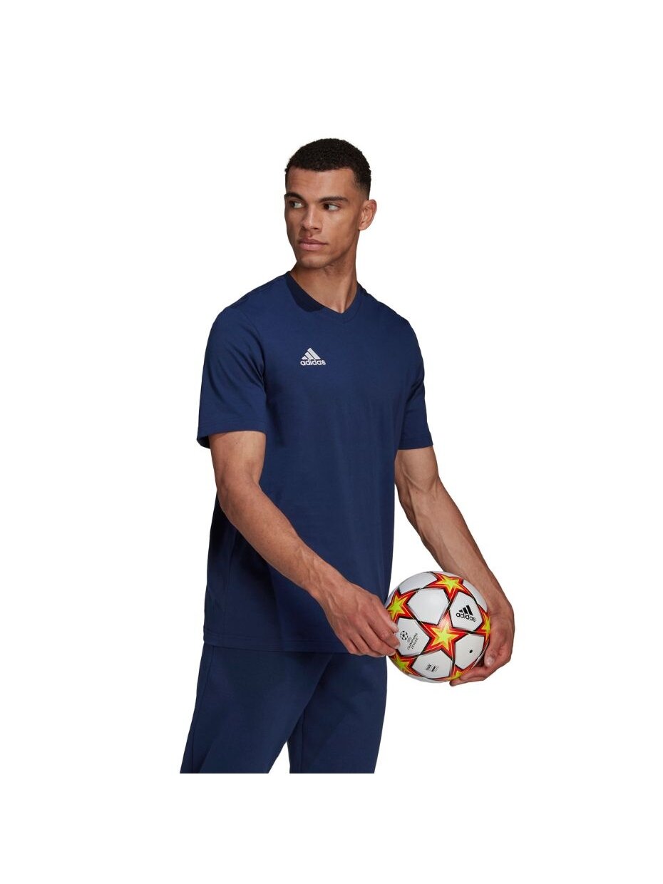 Vyriški marškinėliai Adidas Entrada 22 Tee, tamsiai mėlyna HC0450 Vyriški marškinėliai Adidas Entrada 22 Tee, tamsiai mėlyna HC0450