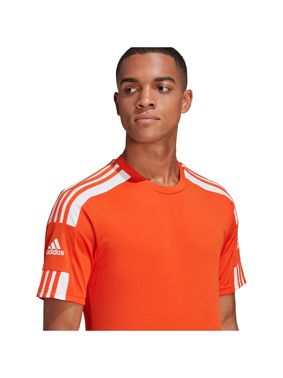 Vyriški marškinėliai adidas Squadra 21 Jersey trumpomis rankovėmis oranžinės spalvos GN8092 1 Vyriški marškinėliai adidas Squadra 21 Jersey trumpomis rankovėmis oranžinės spalvos GN8092 1