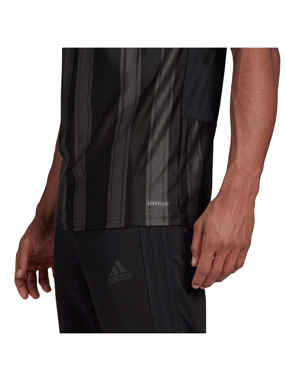 Vyriškas adidas Striped 21 Jersey juodas GN7625 1 Vyriškas adidas Striped 21 Jersey juodas GN7625 1