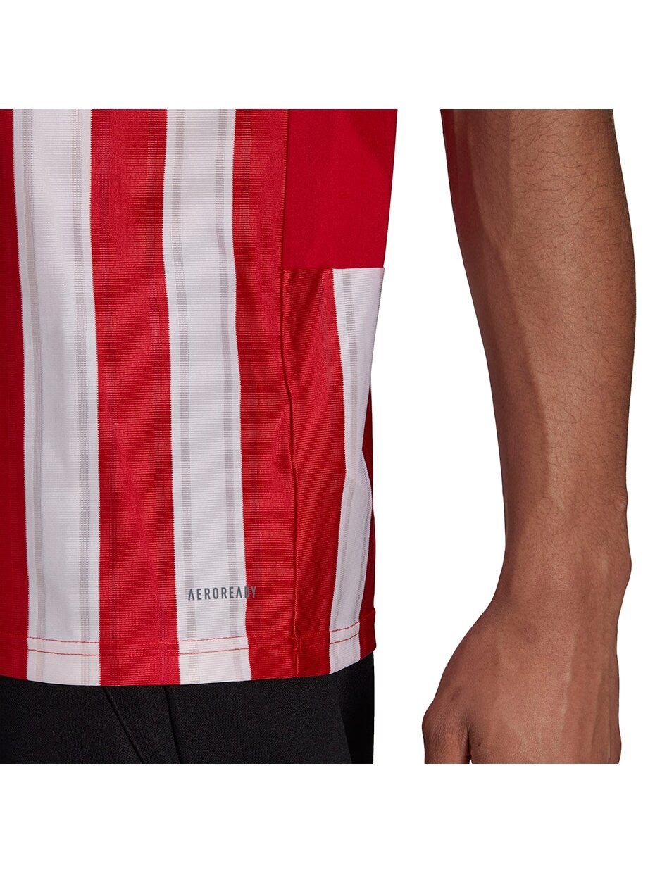 Vyriškas adidas Striped 21 Jersey raudonos ir baltos spalvos GN7624 1