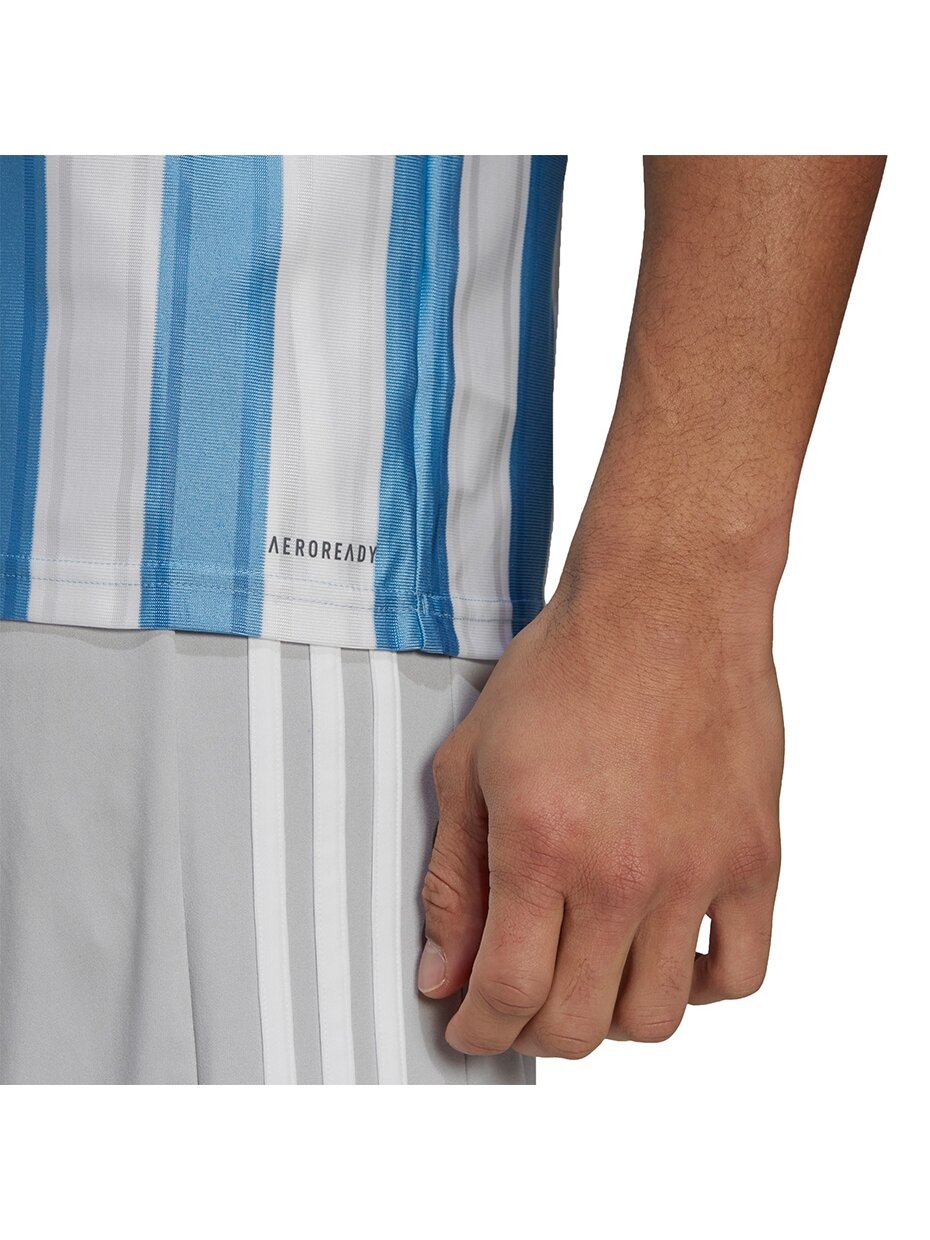 Vyriškas adidas Striped 21 Jersey mėlynos ir baltos spalvos GN5845 1 Vyriškas adidas Striped 21 Jersey mėlynos ir baltos spalvos GN5845 1