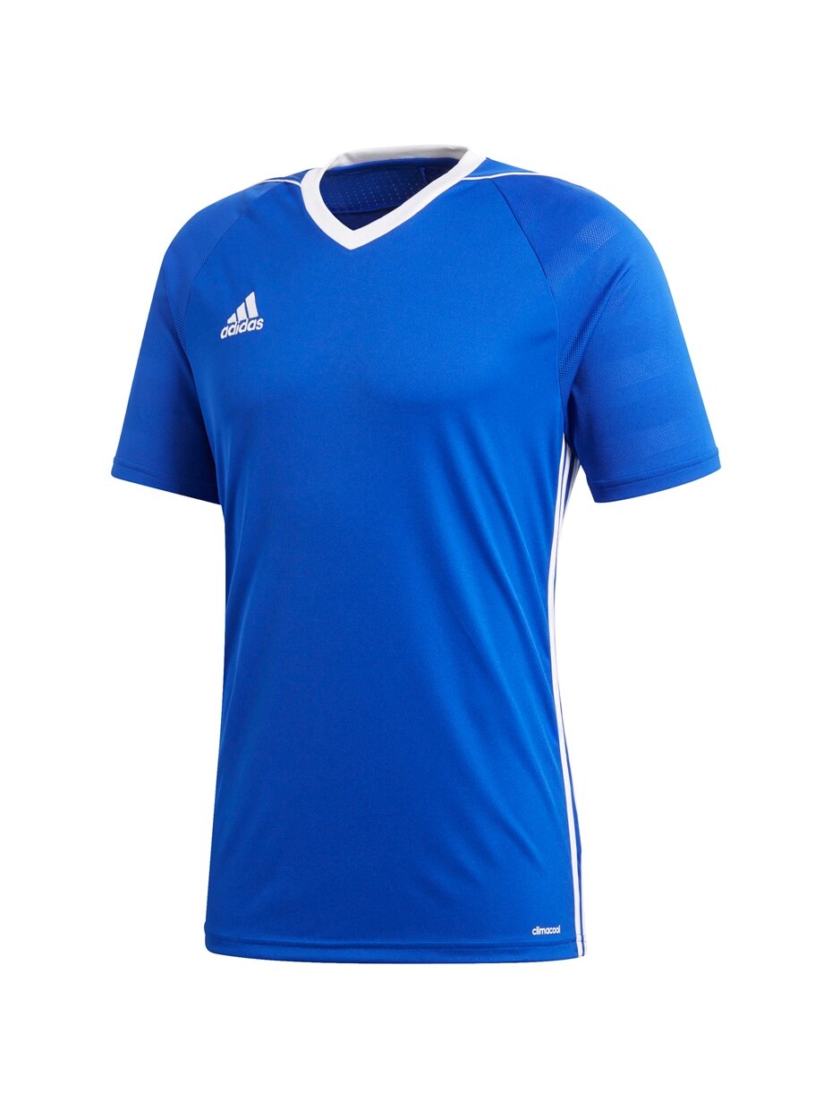 Adidas Tiro 17 Jersey marškinėliai vyrams mėlyni BK5439 Adidas Tiro 17 Jersey marškinėliai vyrams mėlyni BK5439