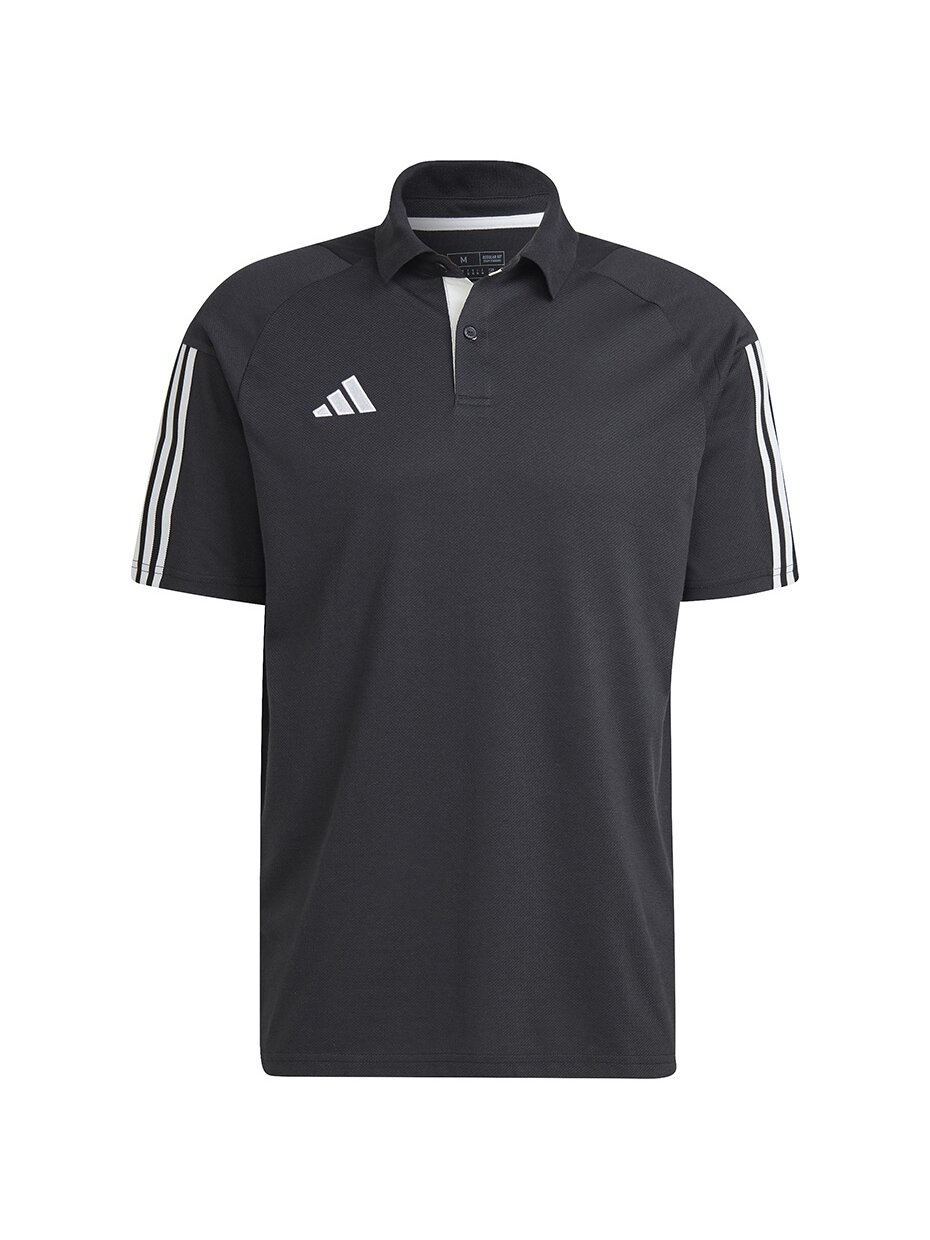Adidas Tiro 23 Competition Polo vyriški marškiniai, juodi HK8051